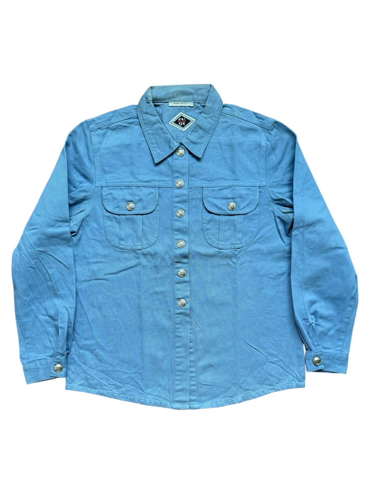 Versace VERY RARE VINTAGE JACKET SHIRT DENIM HEAVY TWILL VERSACE Size US XS / EU 42 / 0 - 1 Thumbnail