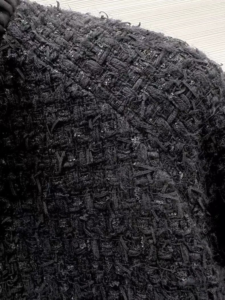 Chanel Chanel 22A autumn and winter workshop black tweed zipper c Size XS / US 0-2 / IT 36-38 - 4 Thumbnail