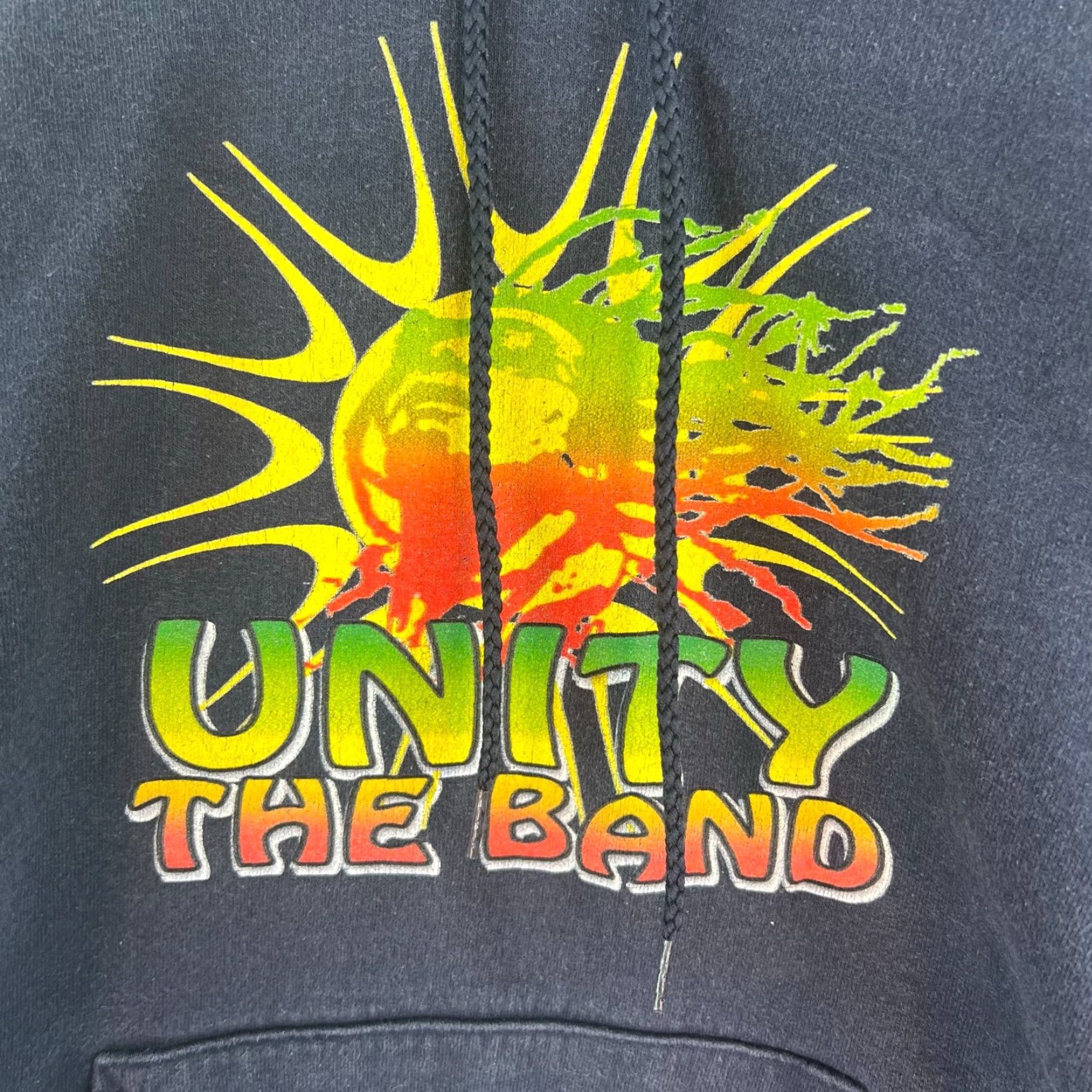 Hanes Hanes Hoodie Mens S Black Unity The Band Raga Graphic Print Sweatshirt Hooded Band Mens Size US S / EU 44-46 / 1 - 2 Thumbnail