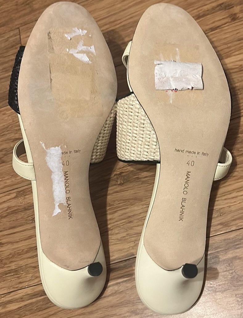 Manolo Blahnik Manolo Blahnik 50mm Fabiolamu mules Size US 10 / IT 40 - 9 Thumbnail