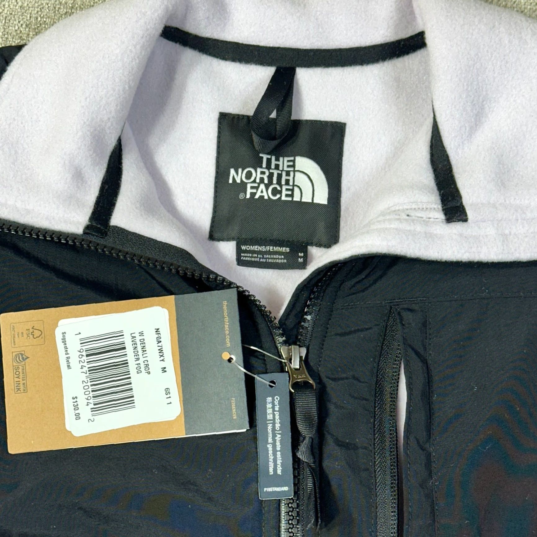 The North Face VINTAGE The North Face Womens Denali Crop Lavender Fog NWT Size M / US 6-8 / IT 42-44 - 4 Thumbnail