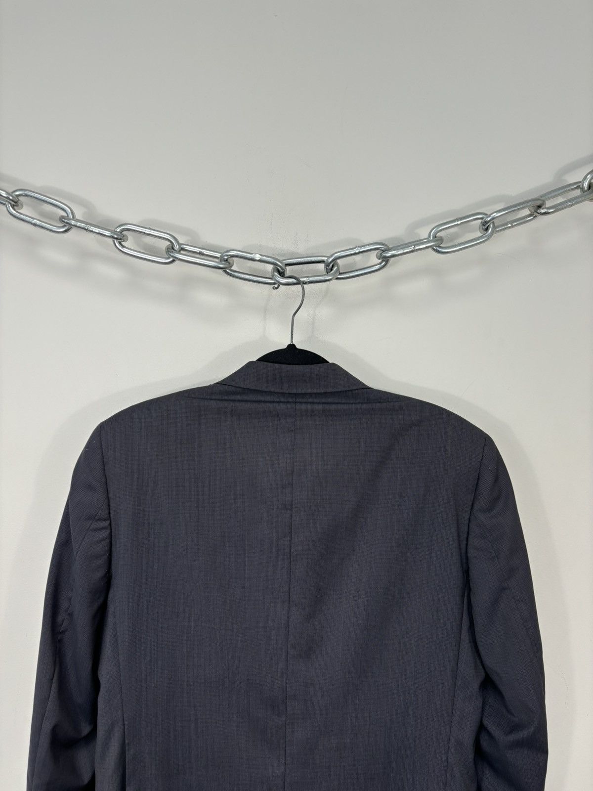 Balmain Pierre Balmain Vintage Men’s Gray Formal Wool Blazer Jacket Size 38R - 18 Thumbnail