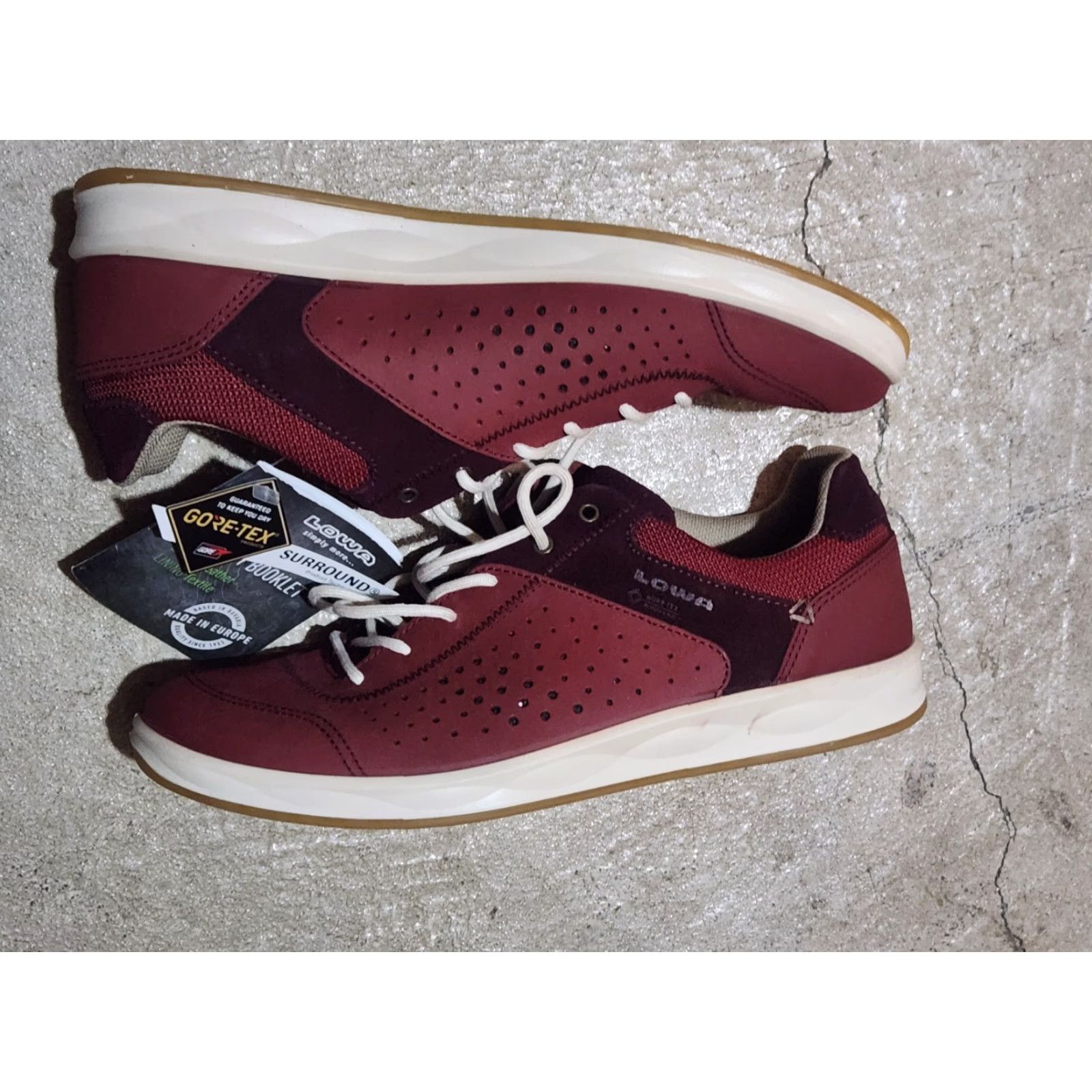 LOWA Lowa Women's Gore Tex Surround San Luis Casual Sneakers Stone Mint Travel Sz 8.5 Size US 6 / IT 36 - 2 Thumbnail