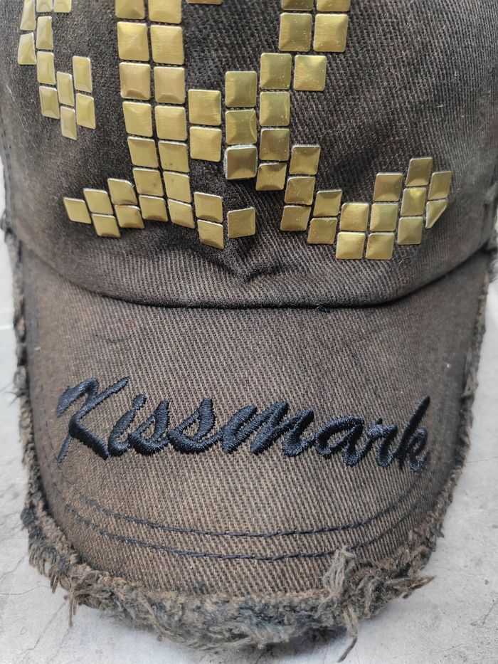 Japanese Brand Vintage Kissmark Distressed Style Cap Hat Size ONE SIZE - 4 Thumbnail