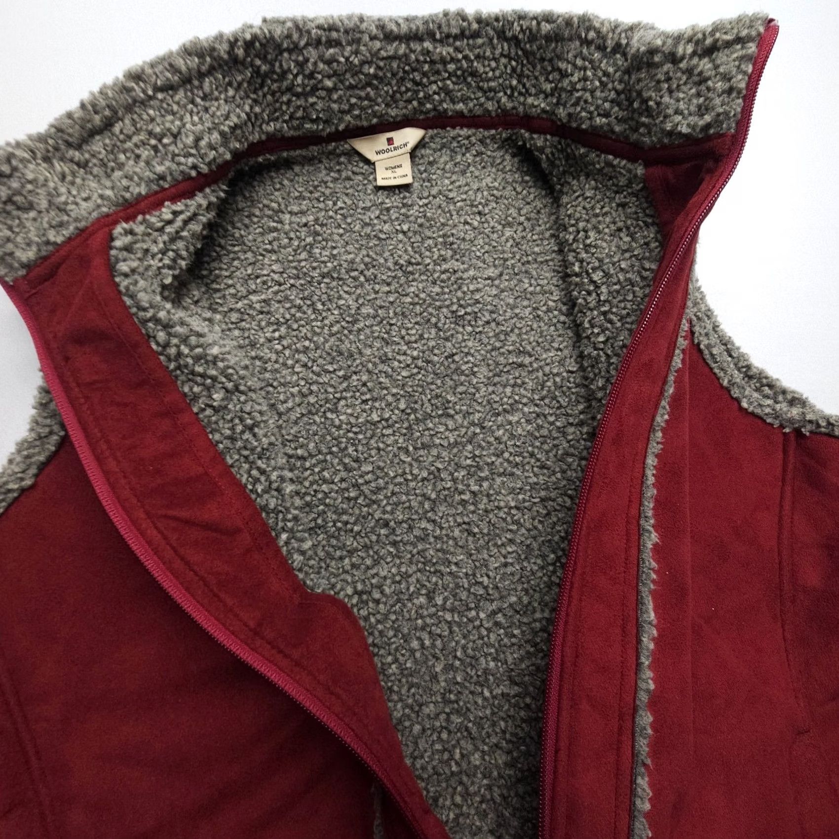 Vintage Woolrich Vest Womens XL Red Full Zip Lined Fleece Southwestern Outdoor Woolrich Size XL / US 12-14 / IT 48-50 - 7 Thumbnail