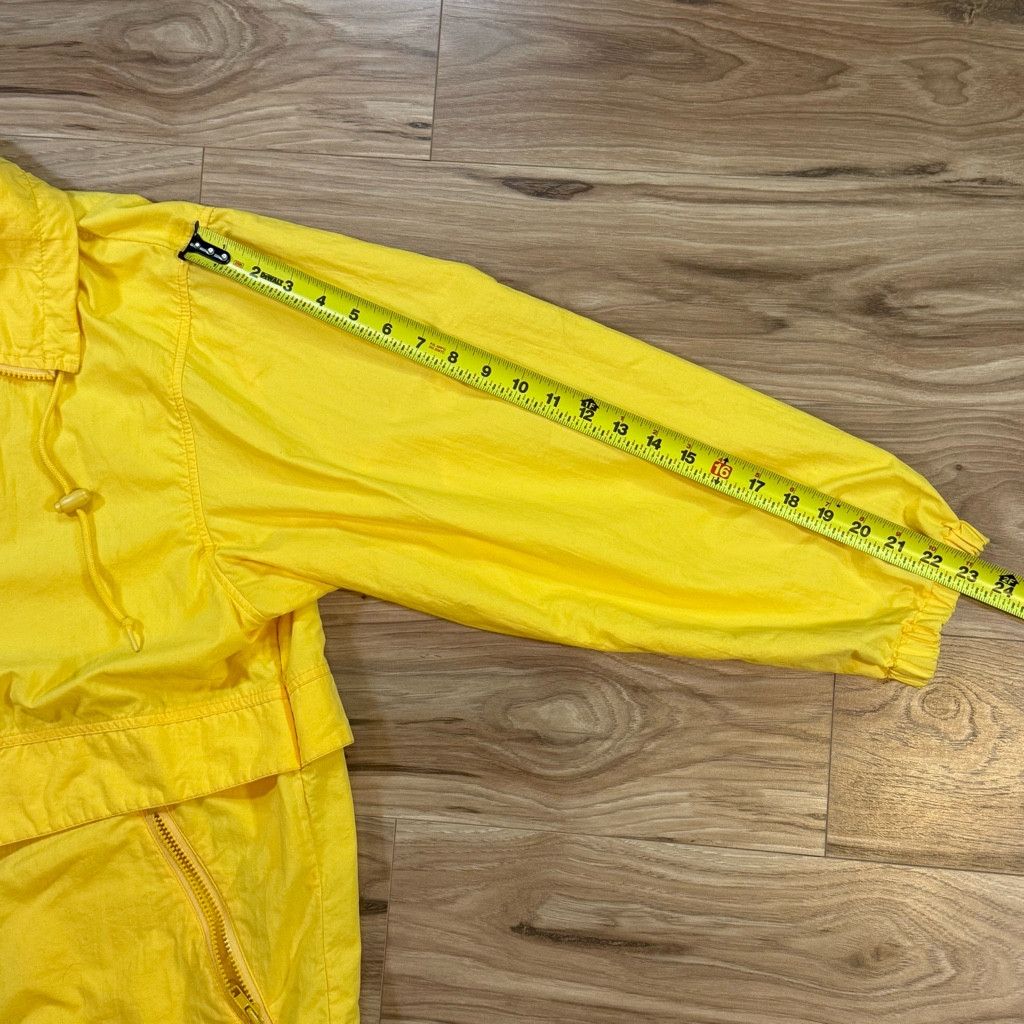 Eddie Bauer Eddie Bauer Women Large Yellow Nylon Windbreaker Jacket USA Size XL / US 12-14 / IT 48-50 - 8 Thumbnail