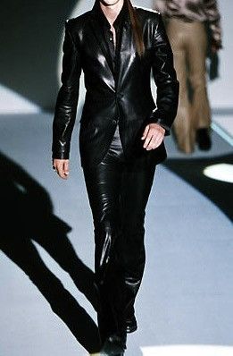 Gucci S/S 2000 Runway Flared Leather Pants (SS00, Tom Ford) Size US 30 / EU 46 - 9 Thumbnail