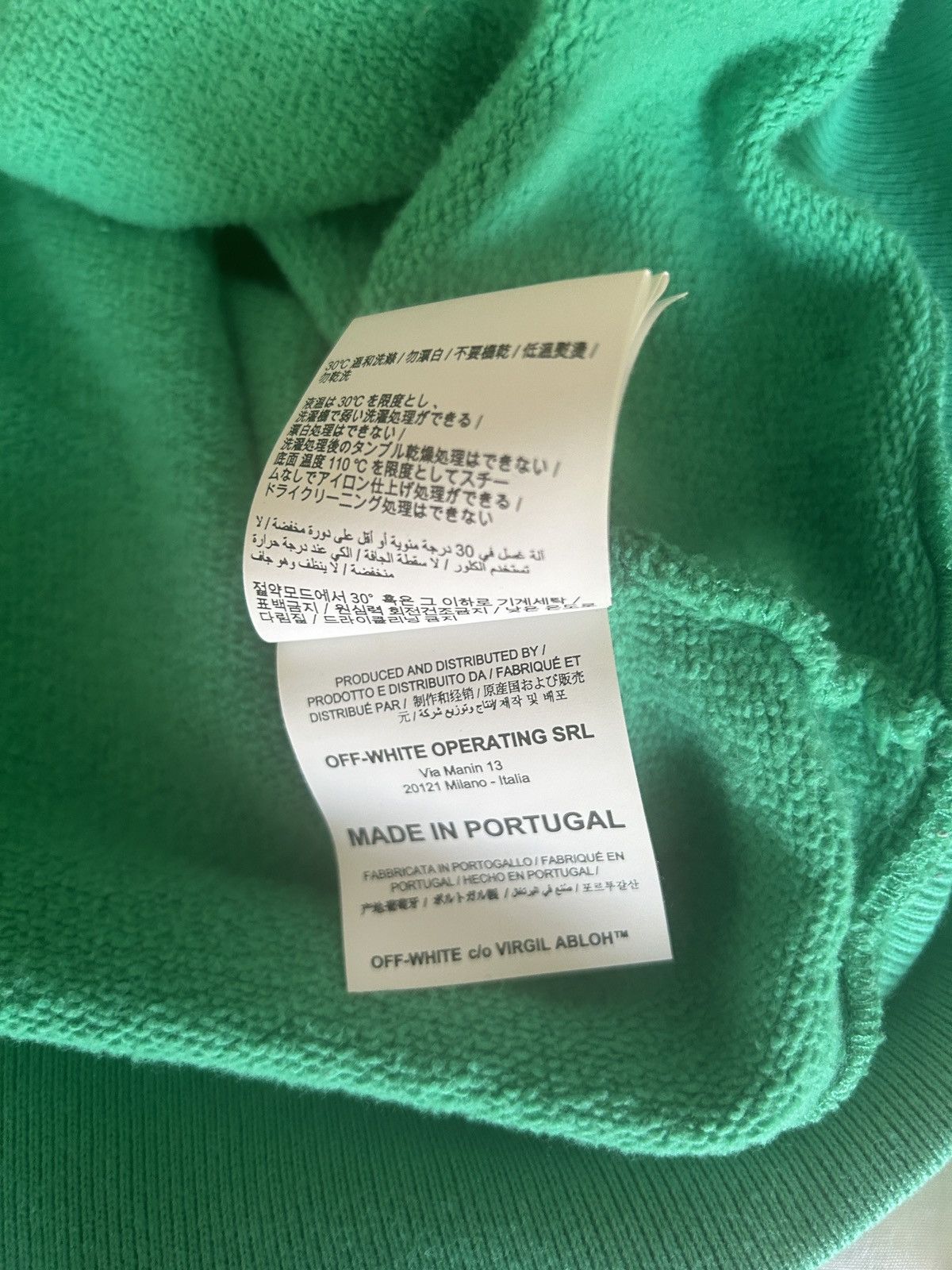 Off-White off-white fences arrows hoodie Virgil Abloh OW SS20 green Size US XL / EU 56 / 4 - 7 Thumbnail