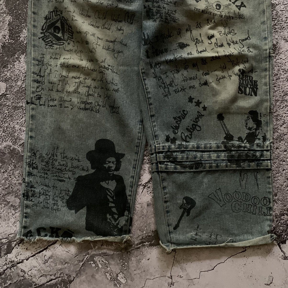Ecko Unltd. Ecko Unltd. x Jimi Hendrix Carpenter Denim Baggy Jeans Size US 38 / EU 54 - 10 Thumbnail