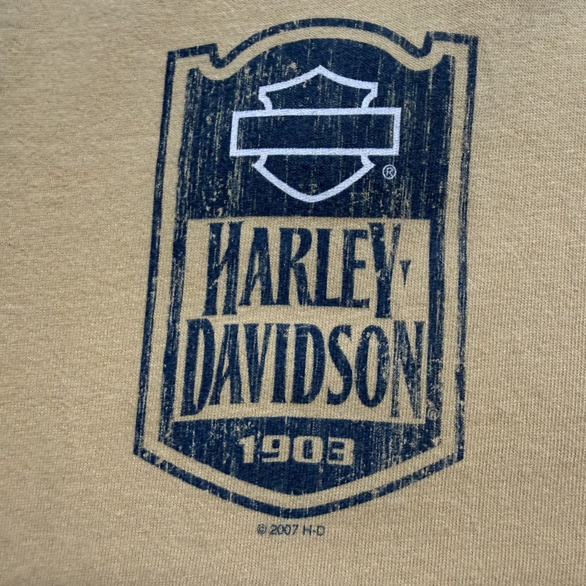 Harley Davidson Vintage Y2K H-D El Paso, TX Henley Tee Size US XL / EU 56 / 4 - 5 Thumbnail
