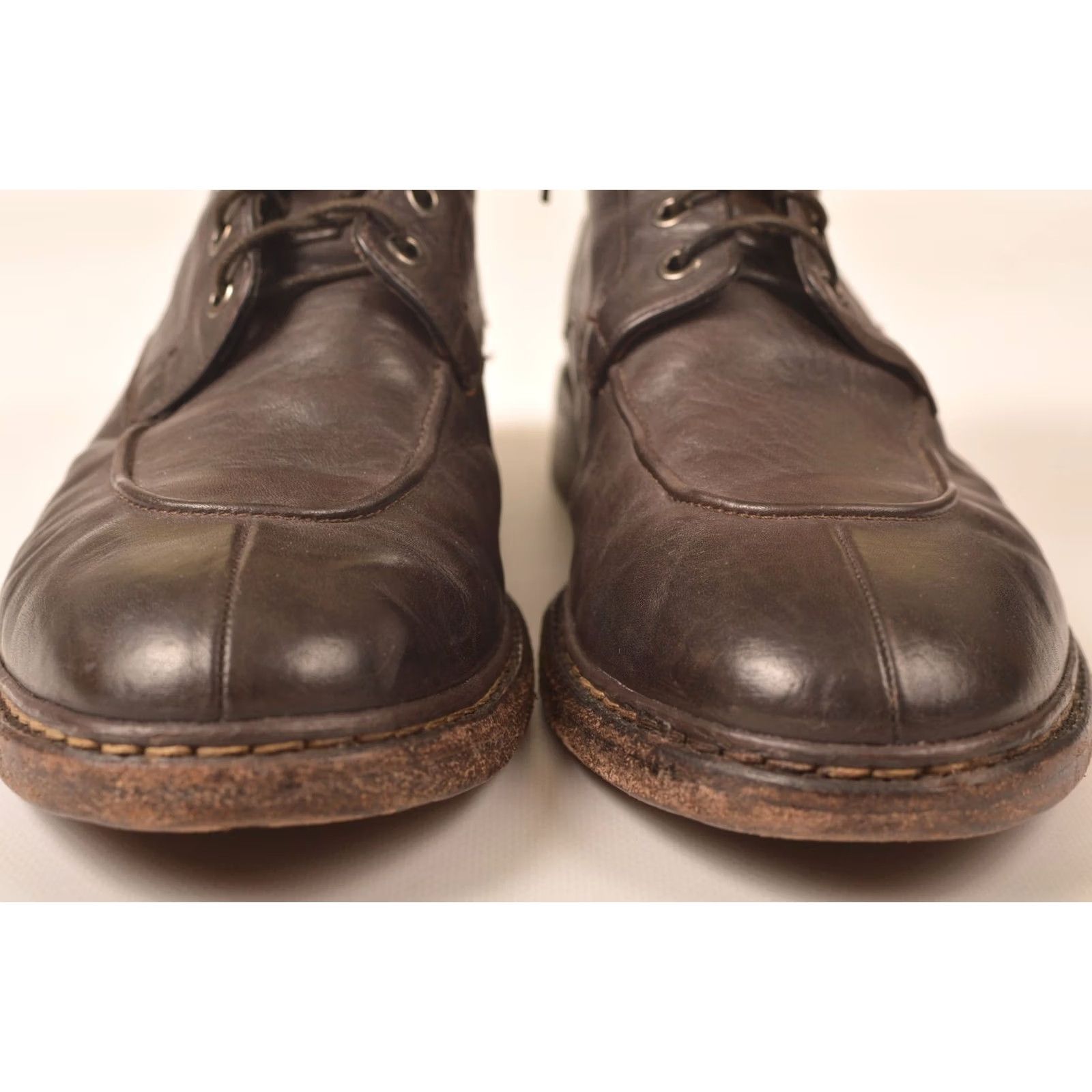 Barracuda Barracuda Brown Leather Combat Boots 3276 Made in Italy Size 45 Mens Leather Boots Brown 3276 Italy Used 11 EU 45 Size US 11 / EU 44 - 2 Thumbnail