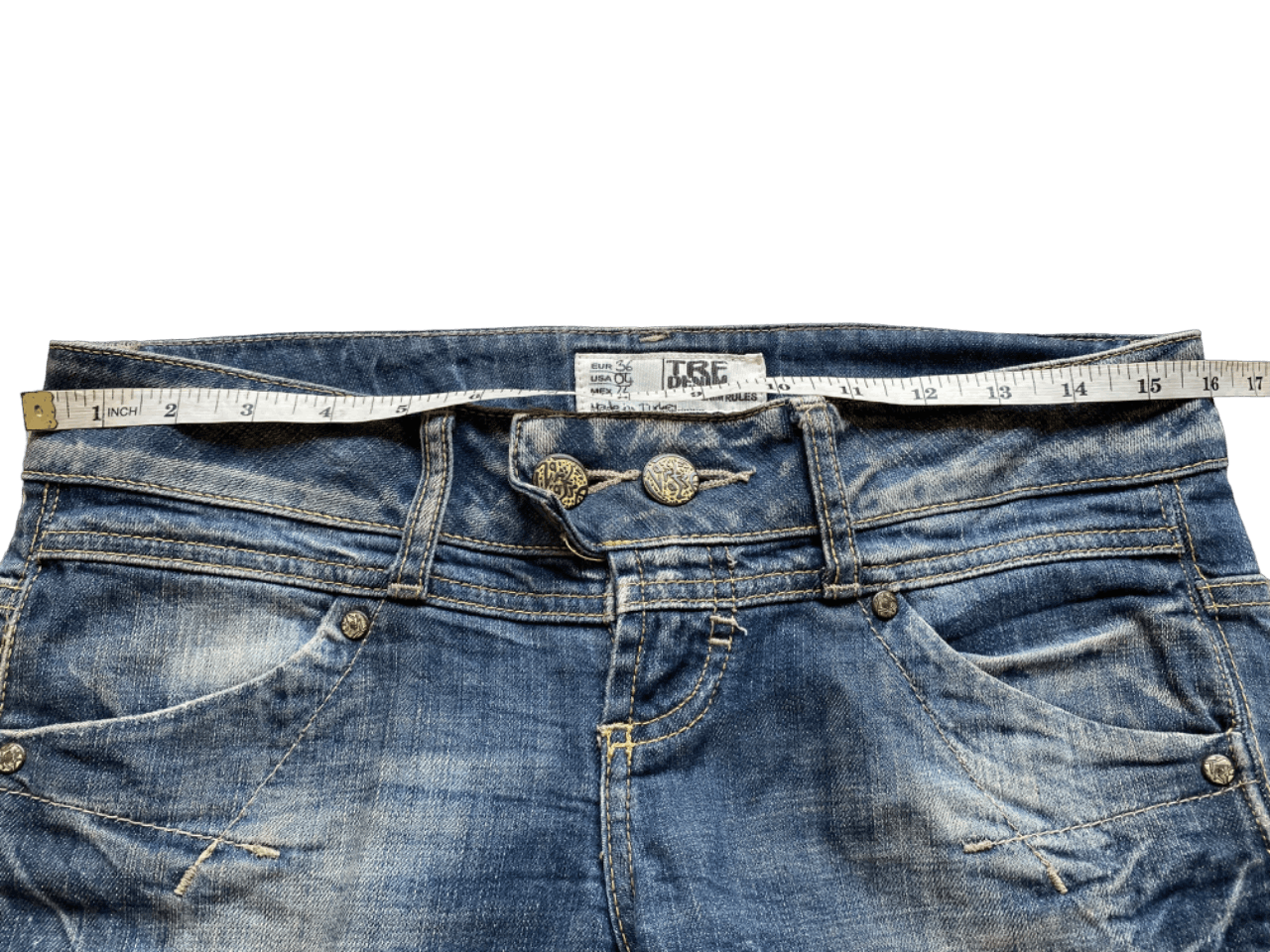 Japanese Brand Slim Amiri inspired Distressed Multipocket TRF Jeans Size 32" / US 10 / IT 46 - 5 Thumbnail