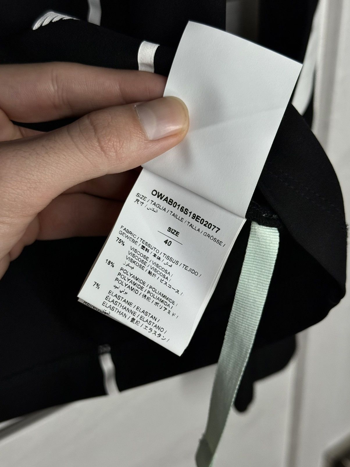 Off-White OFF-WHITE Diagonal Print Long-Sleeve Top T-Shirt Arrows Logo Size S / US 4 / IT 40 - 7 Thumbnail