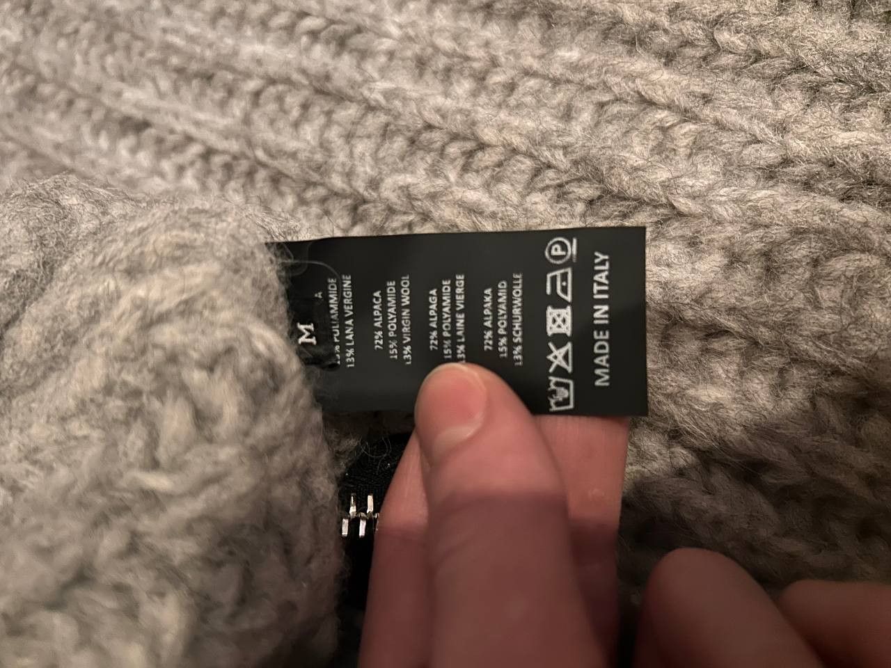 Raf Simons Raf Simons AW21 Gray Sweater Size US M / EU 48-50 / 2 - 3 Thumbnail