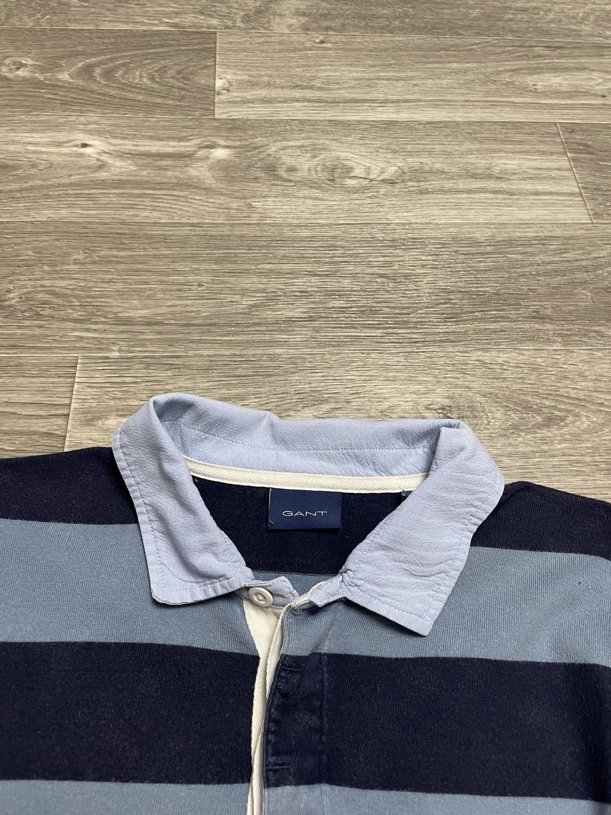 Gant Vintage Gant Striped Long Sleeve Rugby Polo Shirt Size US L / EU 52-54 / 3 - 10 Thumbnail