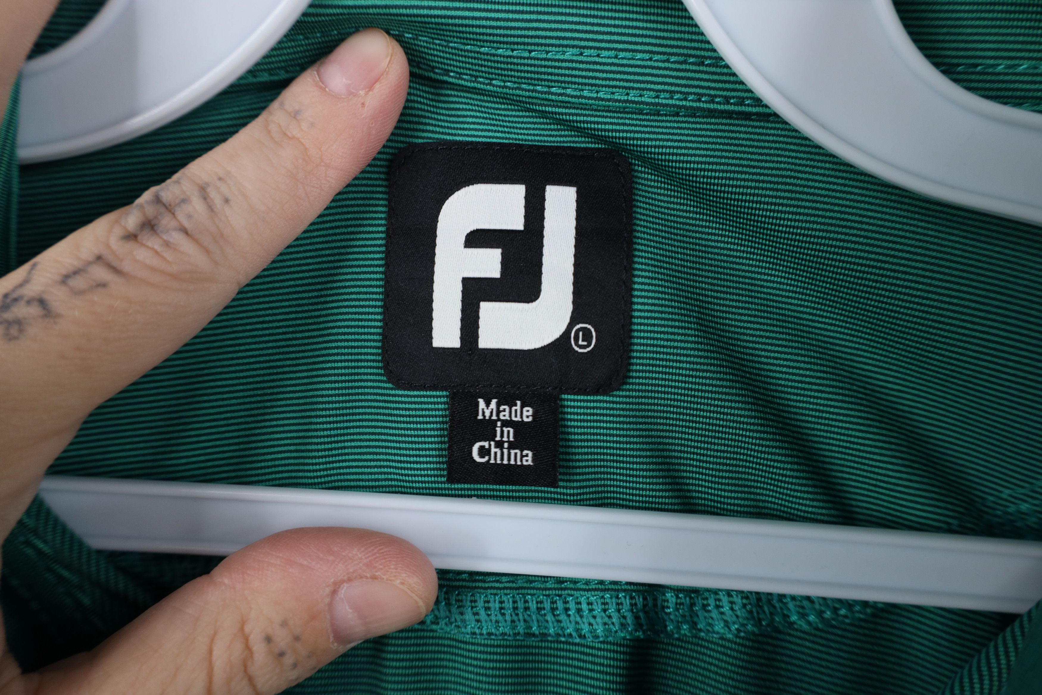 Footjoy FootJoy Stretch Short Sleeve Collared Golf Polo Shirt Green Size US L / EU 52-54 / 3 - 5 Thumbnail