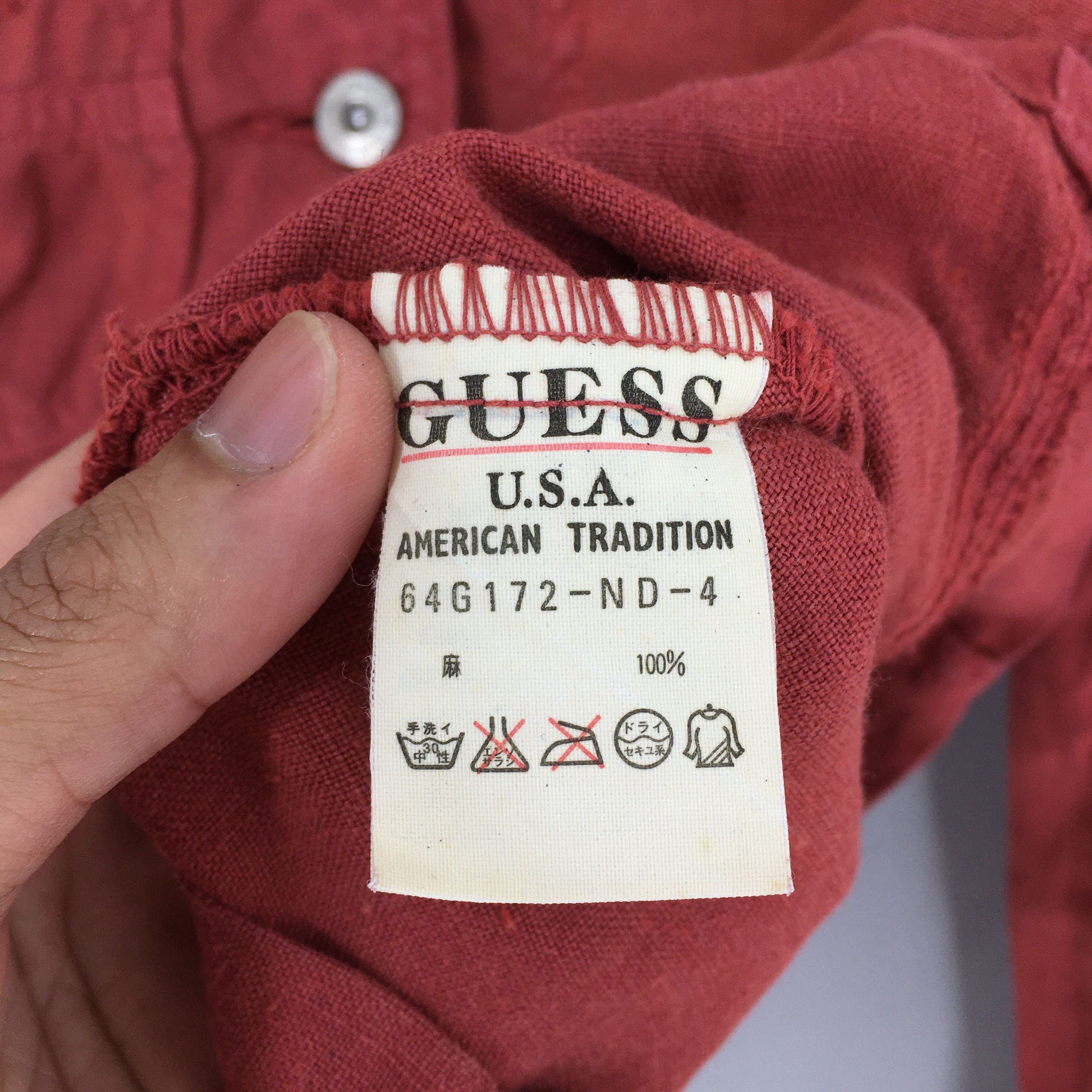 Guess × Jean × Vintage Vintage Guess Jeans Women Cropped Jacket Linen Medium Size M / US 6-8 / IT 42-44 - 6 Thumbnail