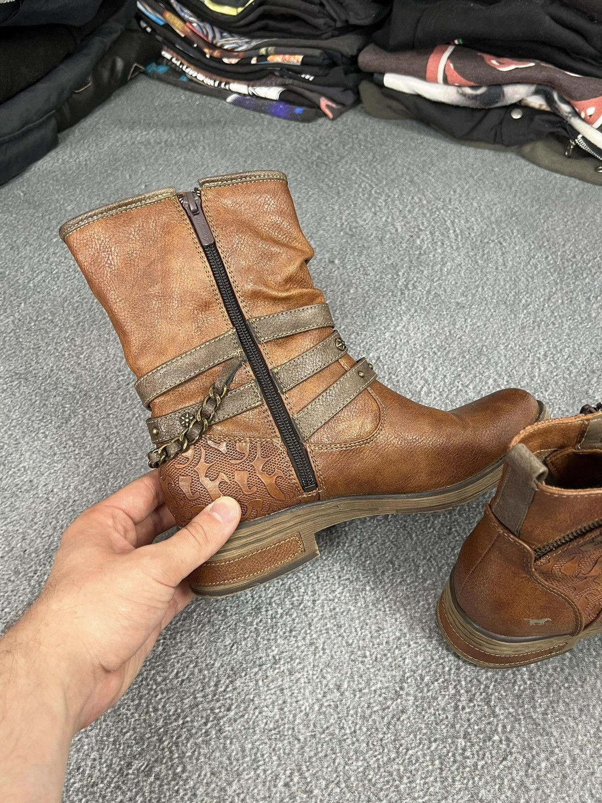 Vintage Vintage Mustang Avant Garde Leather Boots Size US 8.5 / IT 38.5 - 5 Thumbnail