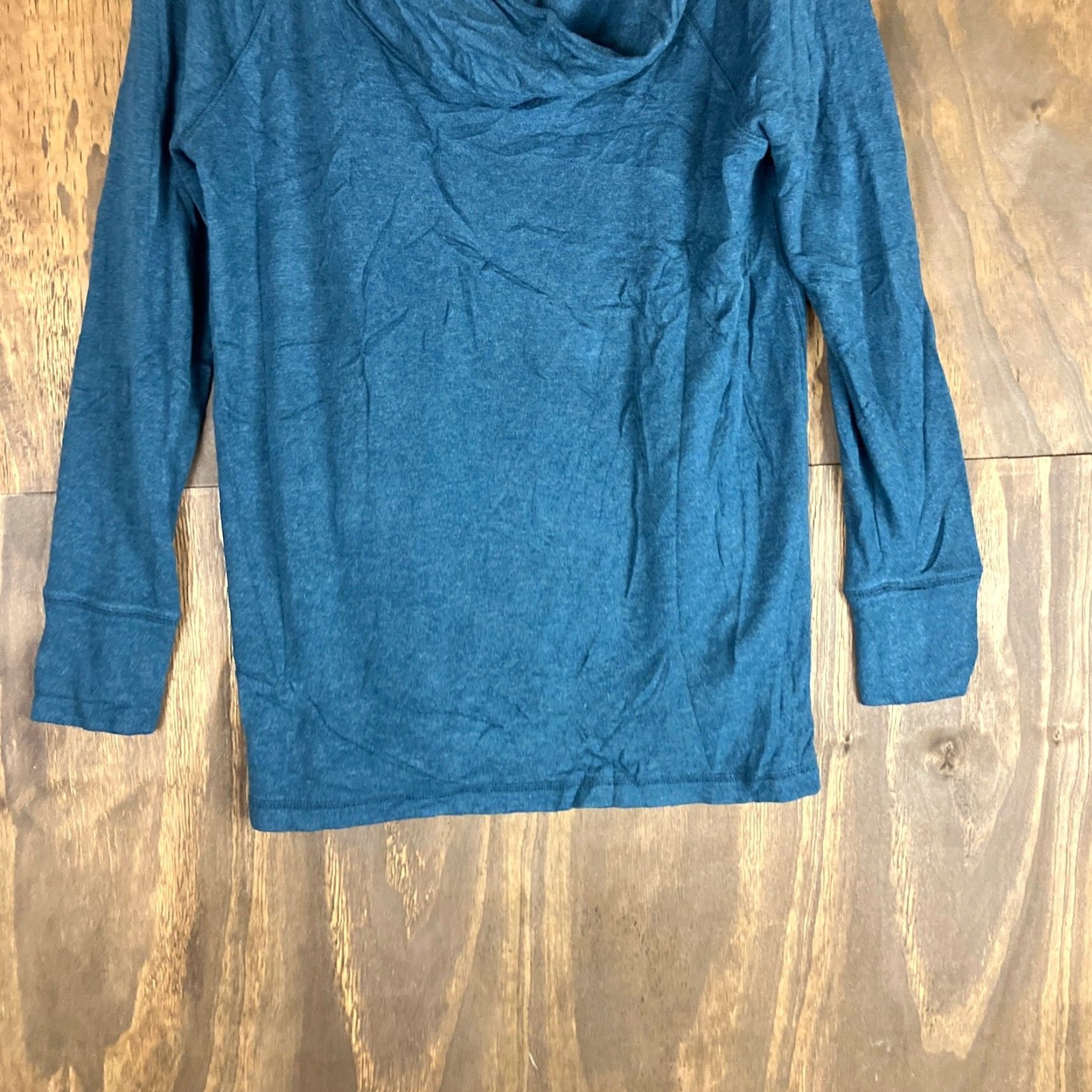 Lou & Grey Lou & Grey Womens Sweater Teal Cowl Neck Long Sleeve Soft Stretch Medium Size M / US 6-8 / IT 42-44 - 5 Thumbnail