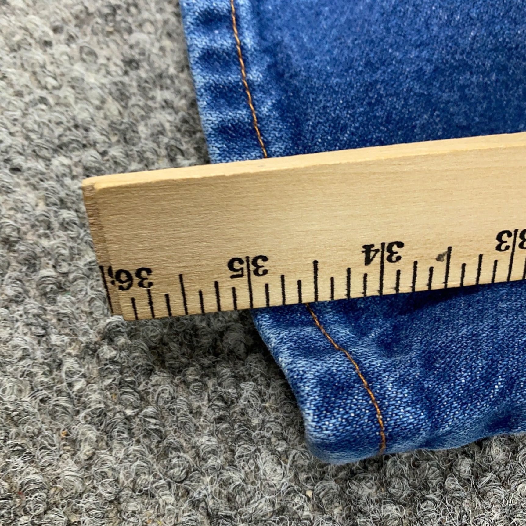 Wrangler VINTAGE Wrangler Cowboy Cut Jeans Mens 36x35 Straight Denim Blue 13MWZPW 5-Pocket USA Mens Jeans Size US 36 / EU 52 - 4 Thumbnail