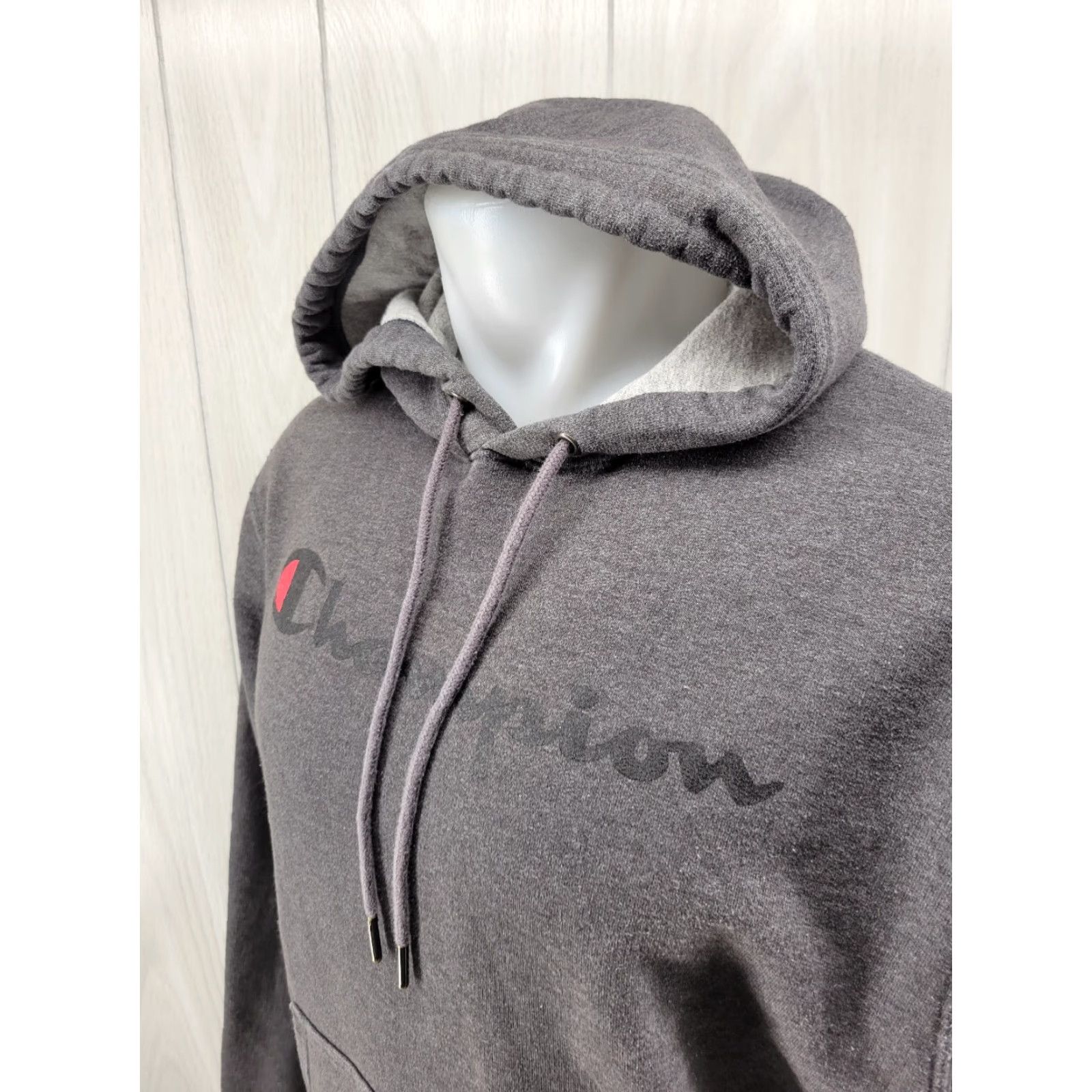 Champion Champion Mens Hoodie Pullover Gray M Sweatshirt Logo - 22.5 Armpit to Armpit 27.5 Arm 27.5 Down Back - Reversible Details Size US M / EU 48-50 / 2 - 3 Thumbnail
