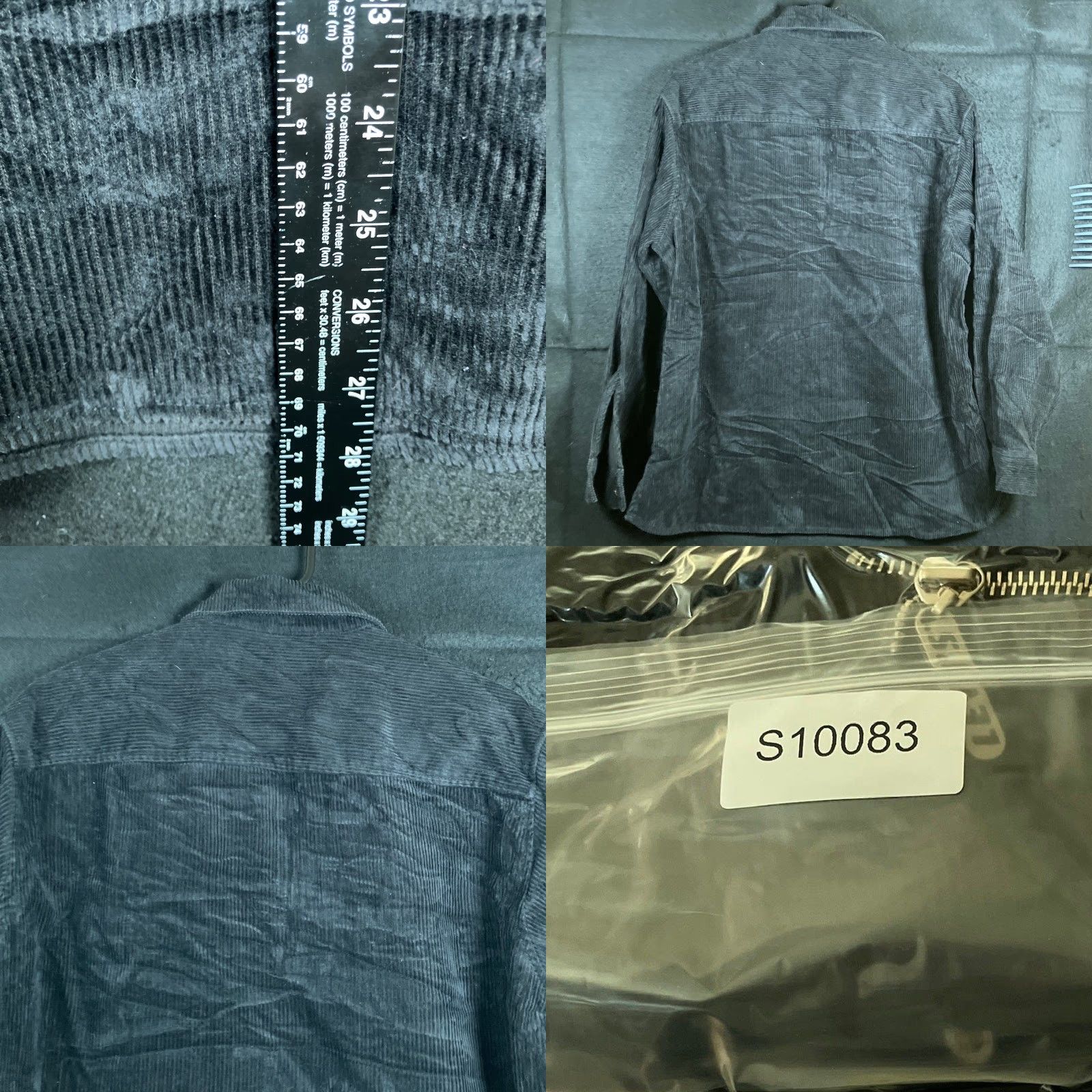 Levi's Levis Womens Jacket Black Corduroy Pull Over 1/4 Zip Collared Long Sleeve M Size M / US 6-8 / IT 42-44 - 8 Thumbnail