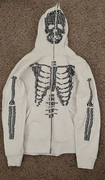 FTP Skeleton Full Zip Hoodie Black Men's - SS21 - US