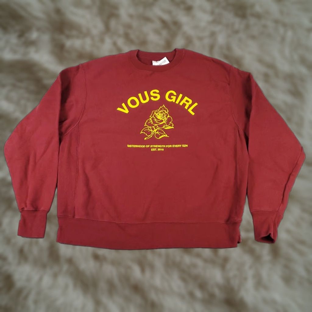 Champion Champion Womens XL Red Reverse Weave Pullover Sweatshirt Ladies Size XL / US 12-14 / IT 48-50 - 1 Thumbnail