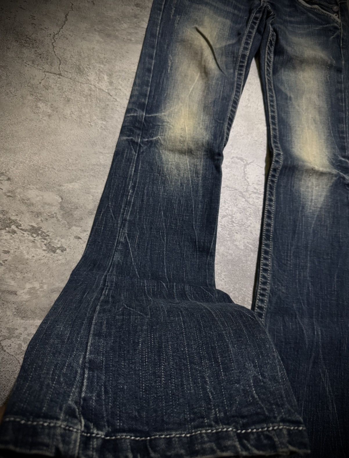 Hysteric Glamour Y2k Red Peppers skull studded ifsixwasnine bootcut jeans Size US 29 - 4 Thumbnail