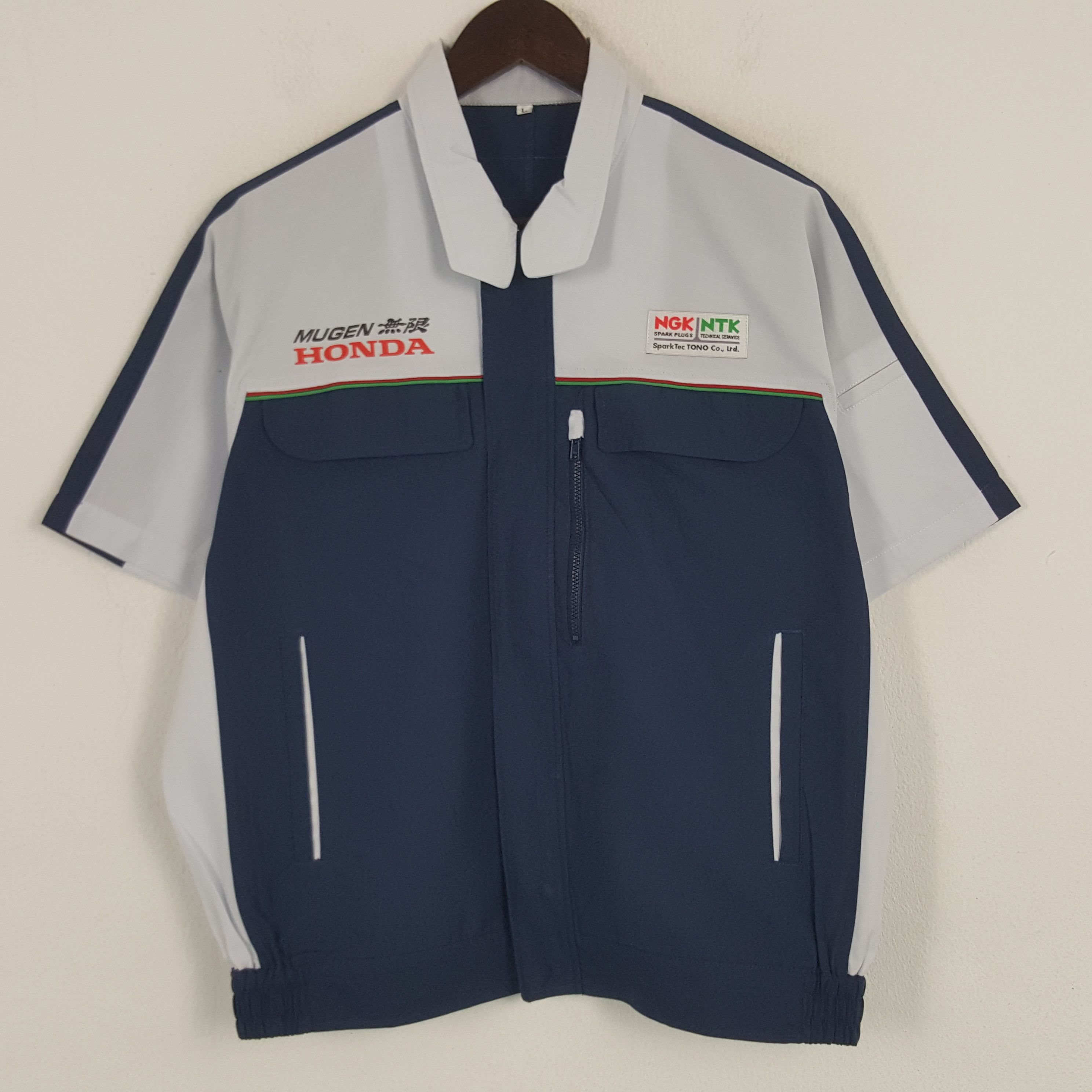 Honda × Japanese Brand × Vintage Vintage Honda Racing Custom Worker Short Sleeve Jacket Size US L / EU 52-54 / 3 - 3 Thumbnail