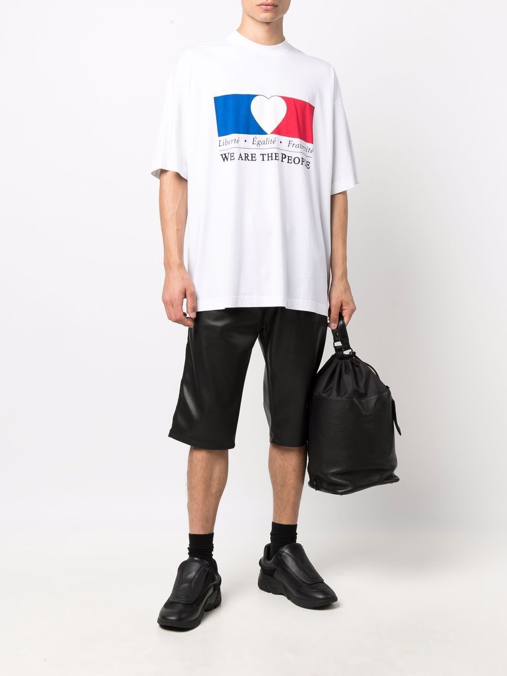 Vetements White We Are The People Heart Oversized T-Shirt Size M / US 6-8 / IT 42-44 - 3 Thumbnail