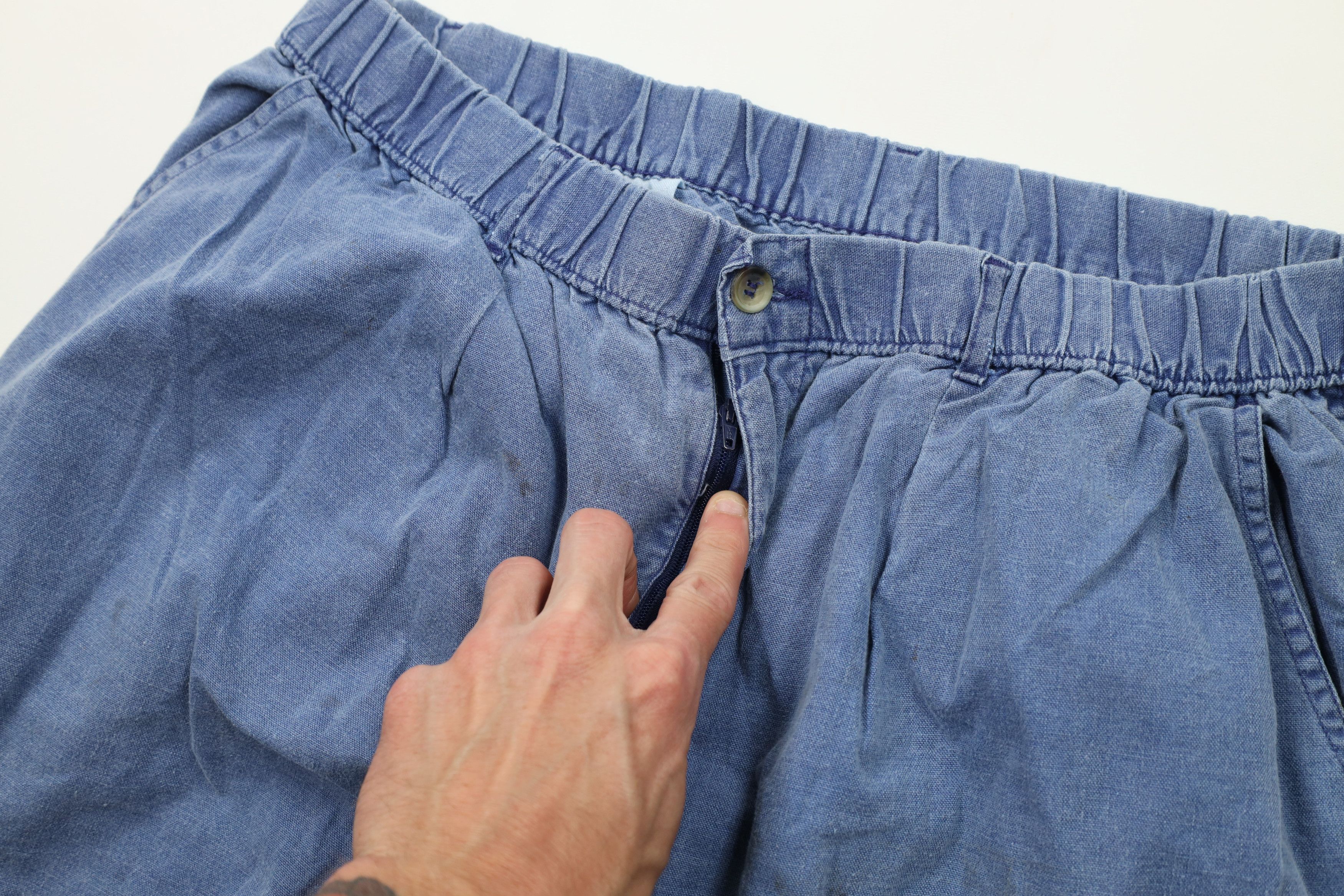 Izod Vintage 80s 90s Izod Stonewash Pigment Dye Wide Leg Pants Size US 36 / EU 52 - 9 Thumbnail