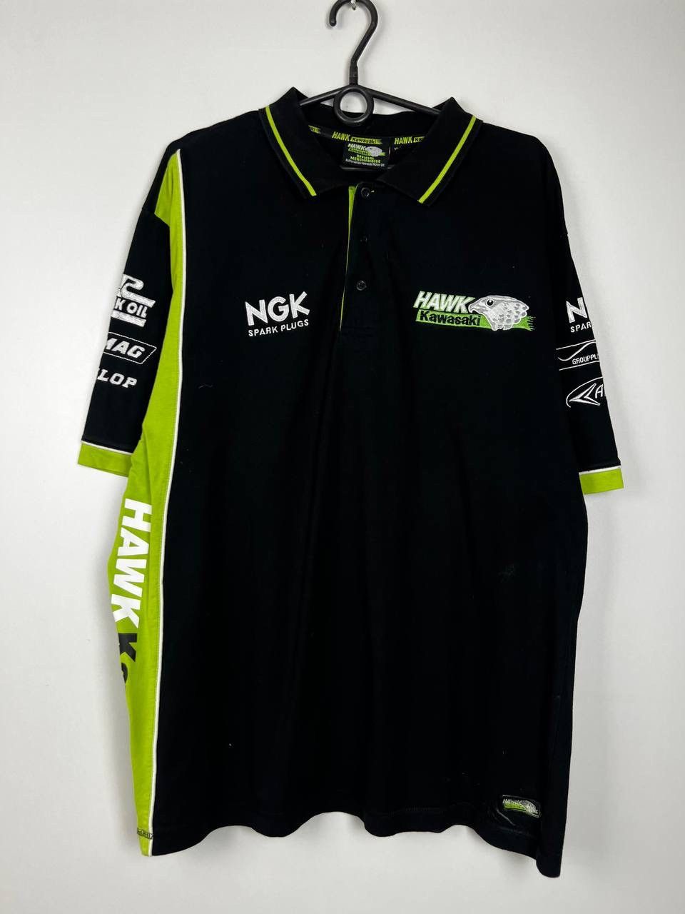 Vintage Hawk Kawasaki moto Racing vintage polo t-shirts size XL Size US XL / EU 56 / 4 - 1 Thumbnail