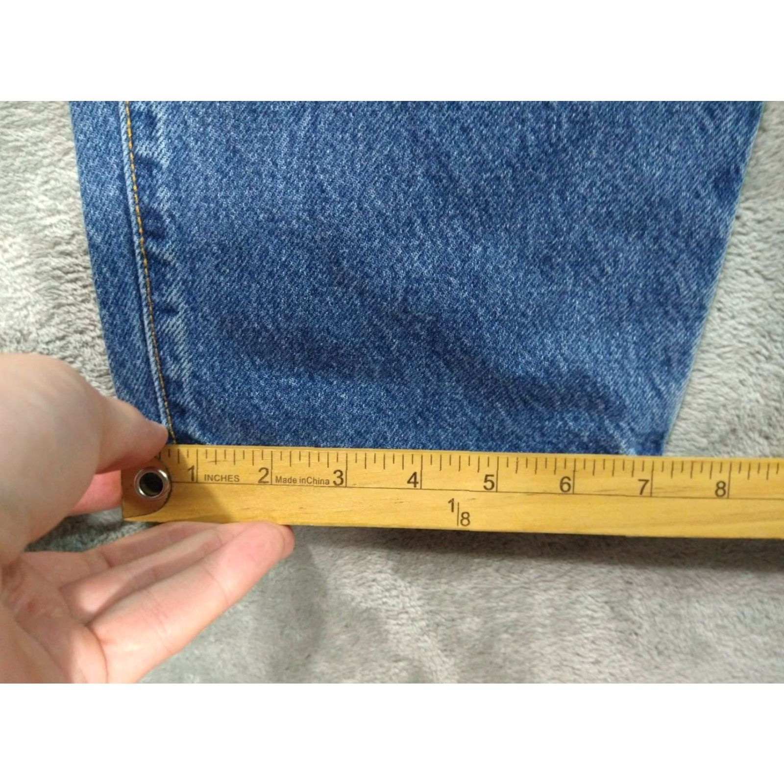 Levi's VINTAGE Levi's 550 Jeans Womens 16 Blue Denim High Rise Relaxed Fit Taper Leg Mom Size 38" / US 16 / IT 52 - 6 Thumbnail