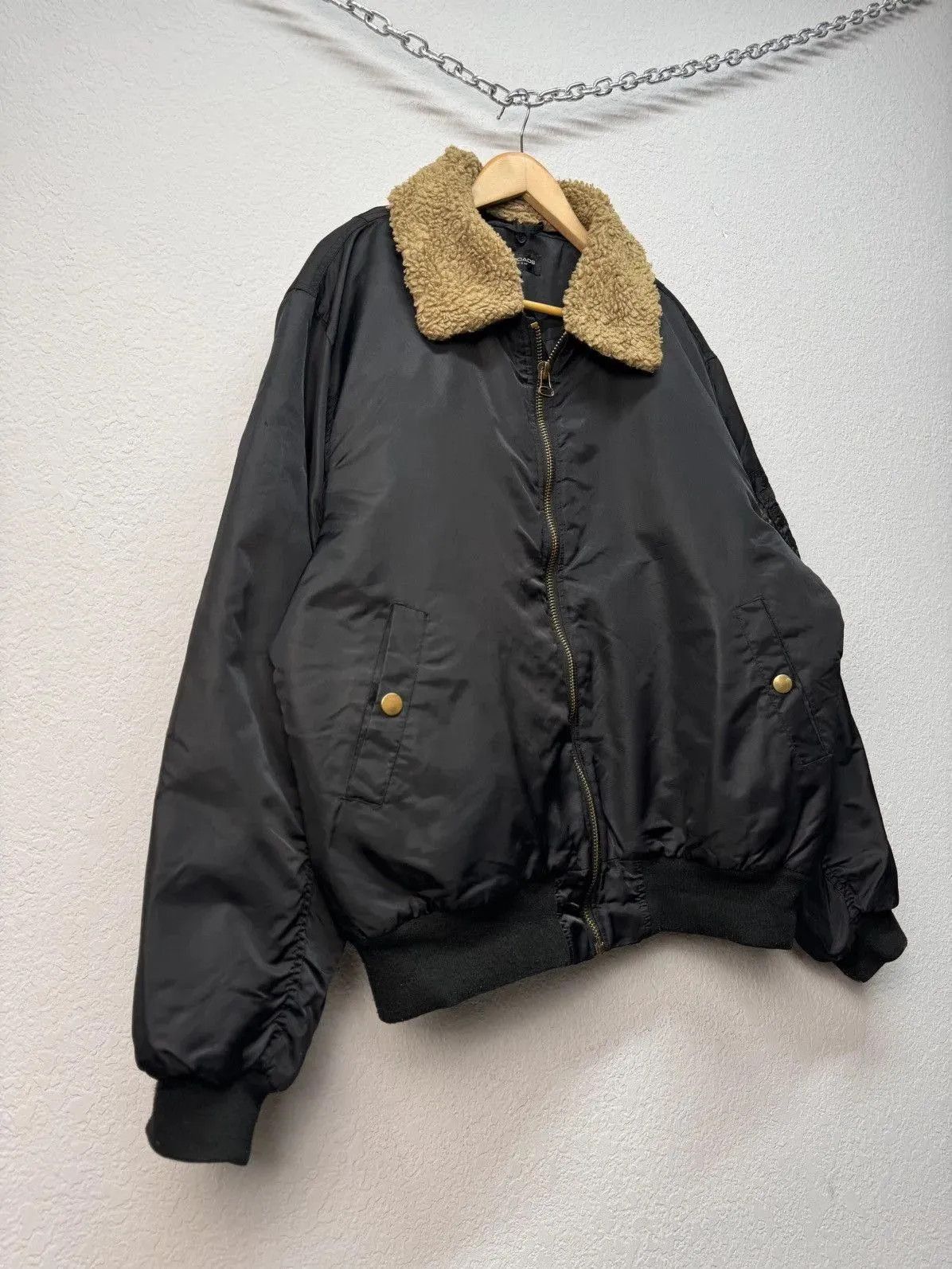 Schott Japanese Avant-Garde Black Bomber Jacket Size US XL / EU 56 / 4 - 9 Thumbnail