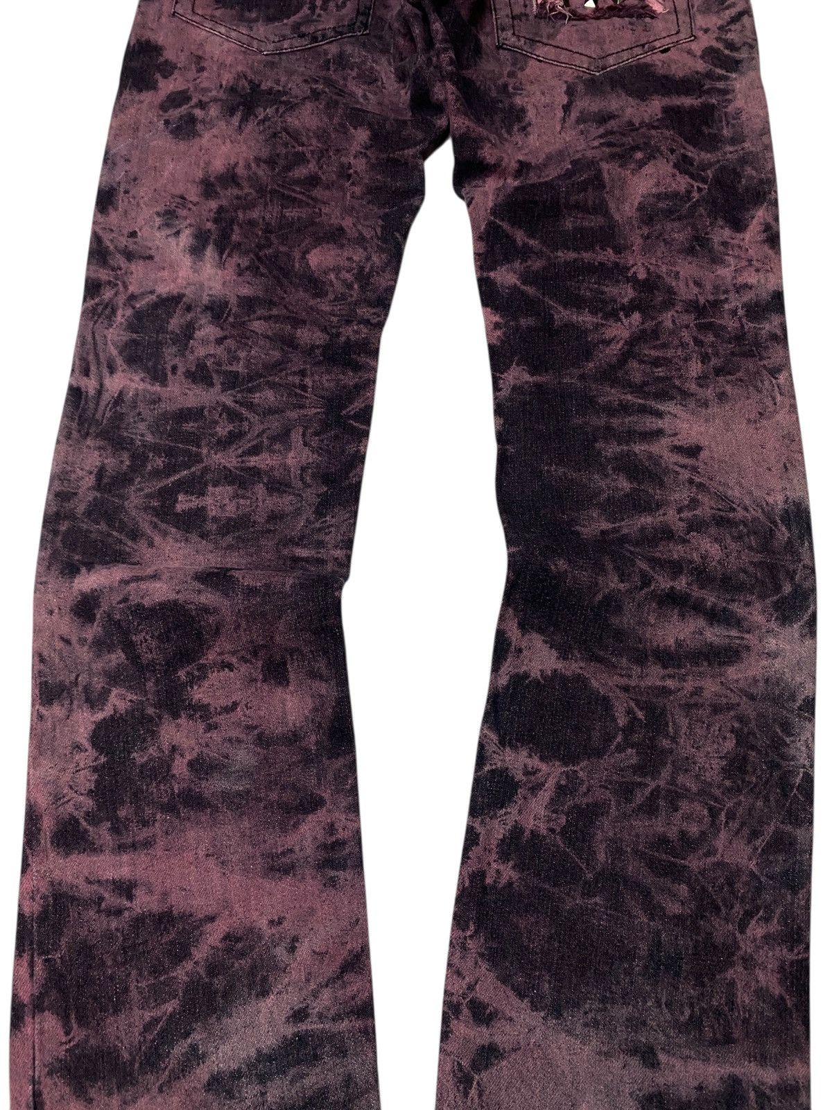 Hysteric Glamour Bernings Sho Acidwash Distress Straight Jeans Size US 28 / EU 44 - 12 Thumbnail