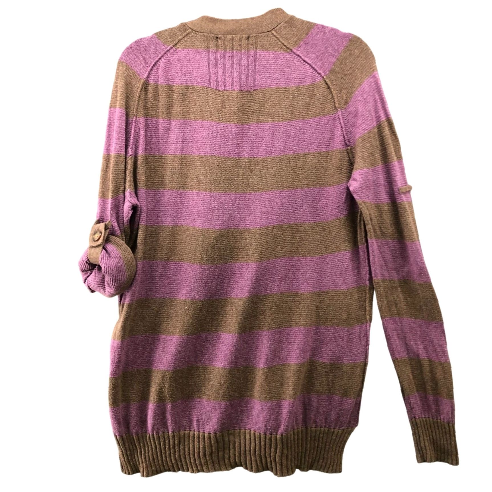 Gap Vintage Gap Womens Cardigan L V-Neck Striped Alpaca Cotton Lightweight Button Front Size L / US 10 / IT 46 - 2 Thumbnail