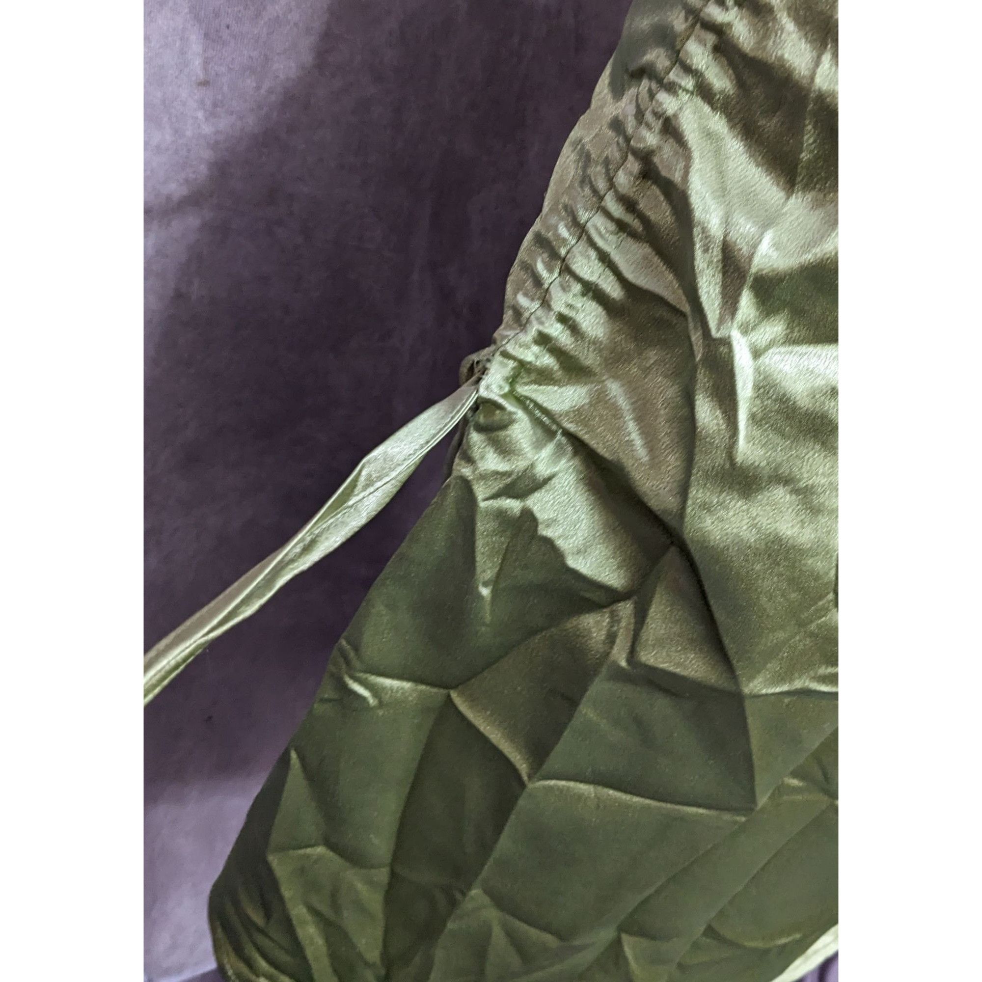Other Elegant Open Midriff Green Satin Formal Dress Size S / US 4 / IT 40 - 8 Thumbnail