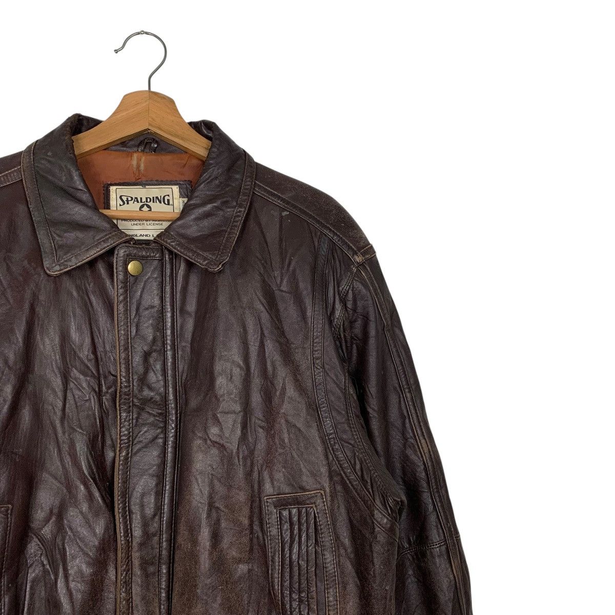Japanese Brand Vintage Spalding Leather Jacket Size US M / EU 48-50 / 2 - 5 Thumbnail