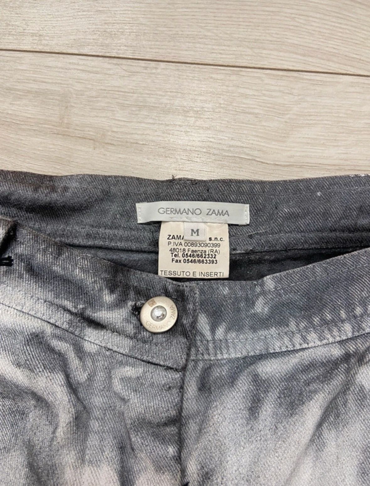 Japanese Brand × Le Grande Bleu (L.G.B.) Very Rare🔥Germano Zama Painted Distressed Denims🔥 Size US 32 / EU 48 - 7 Thumbnail