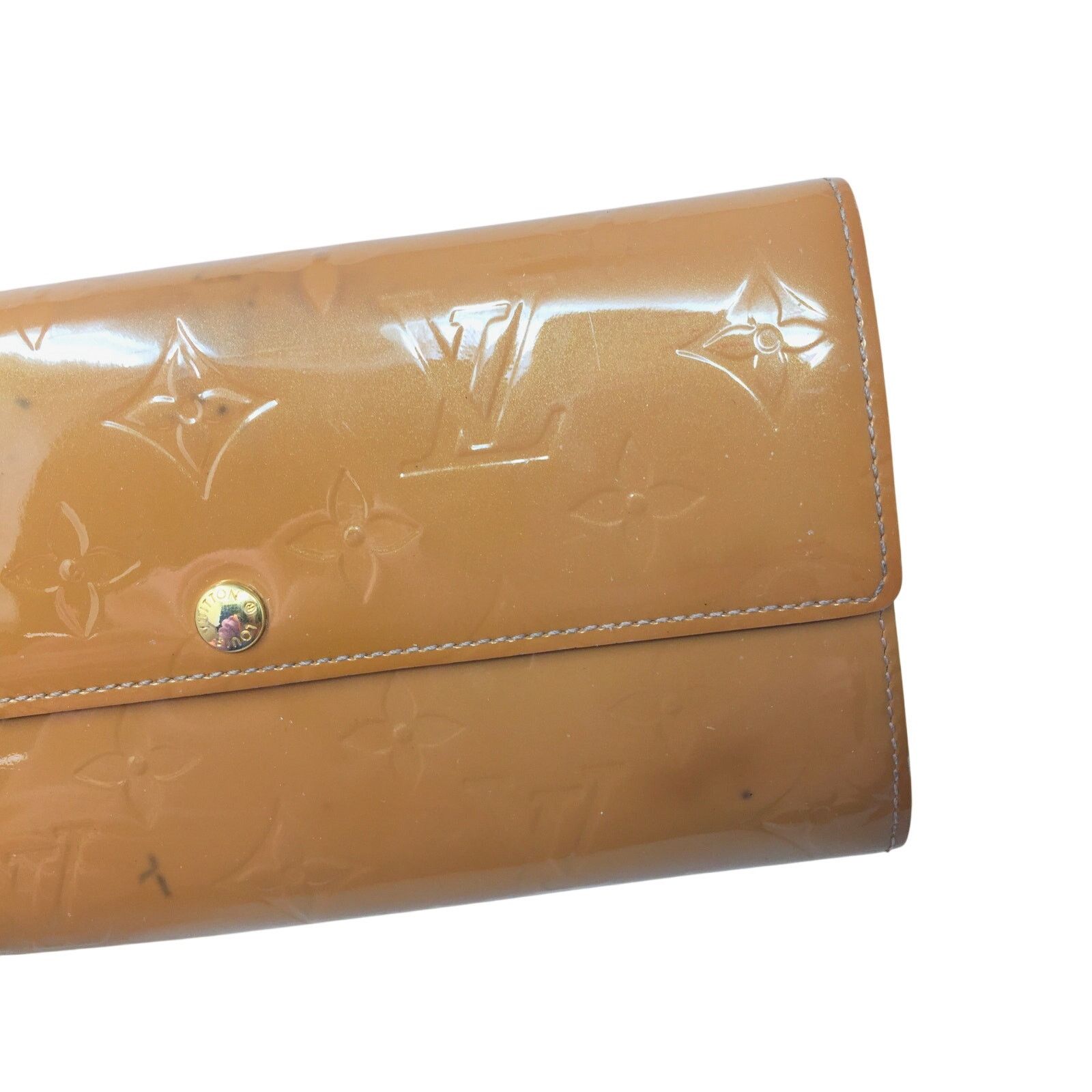 Louis Vuitton Louis Vuitton Vernis Monogram Sarah Long Wallet -Bronze Size ONE SIZE - 10 Thumbnail
