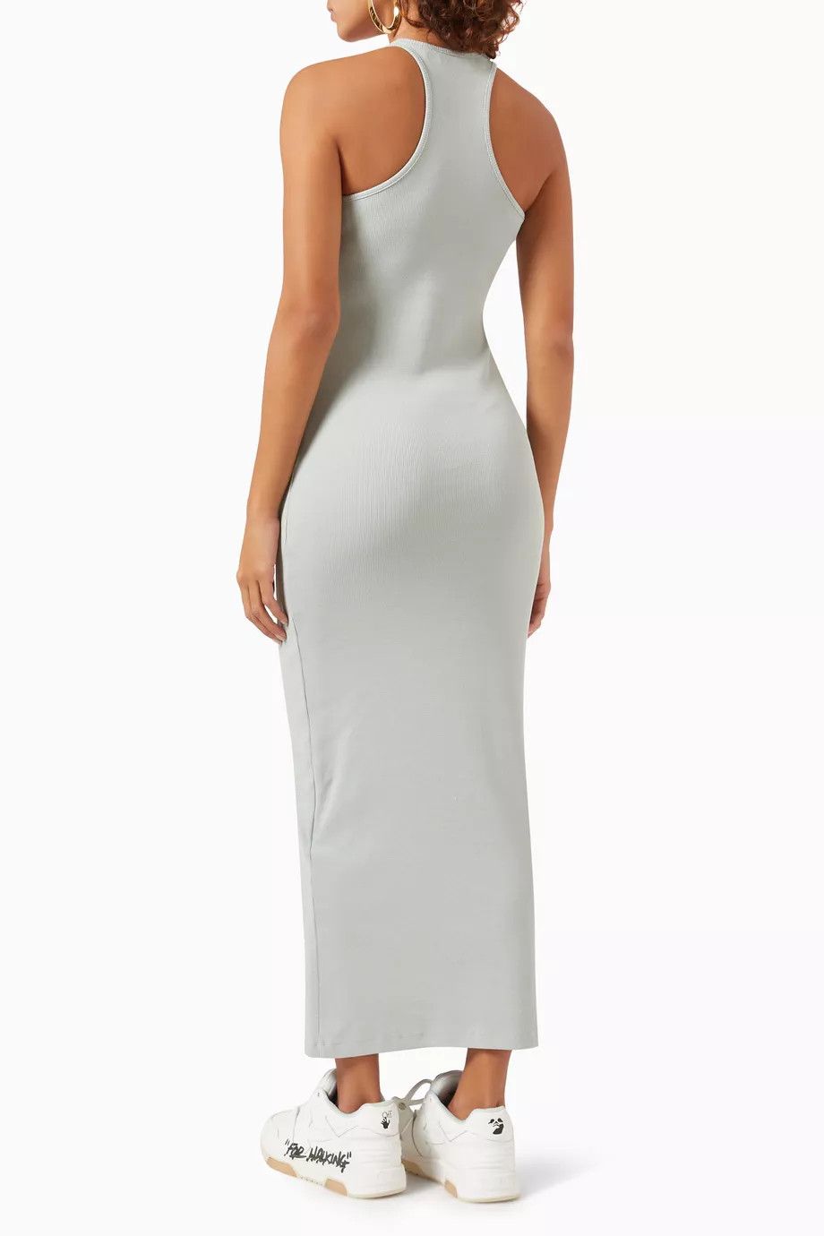 Off-White o1y1125 Maxi Dress in Gray Size S / US 4 / IT 40 - 3 Thumbnail