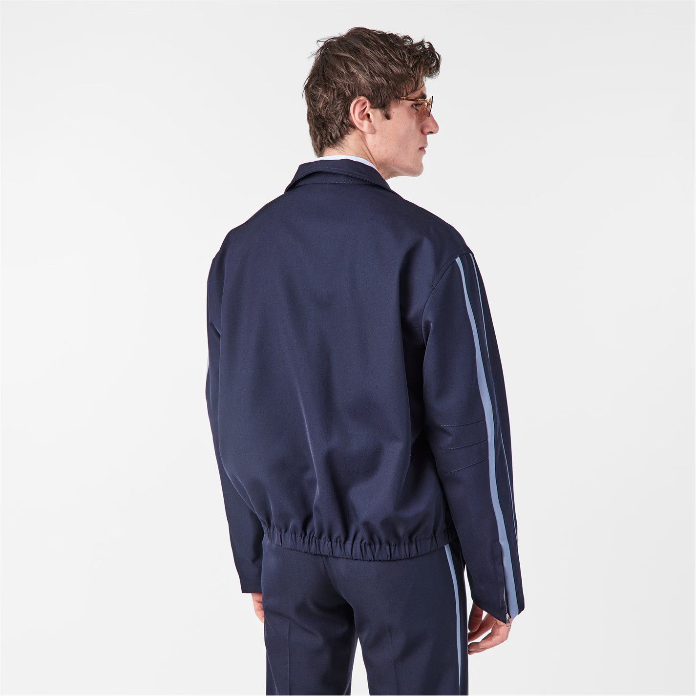 Gucci o1g2r1mq0426 Side Strap Zip Jacket in Blue Size US M / EU 48-50 / 2 - 4 Thumbnail