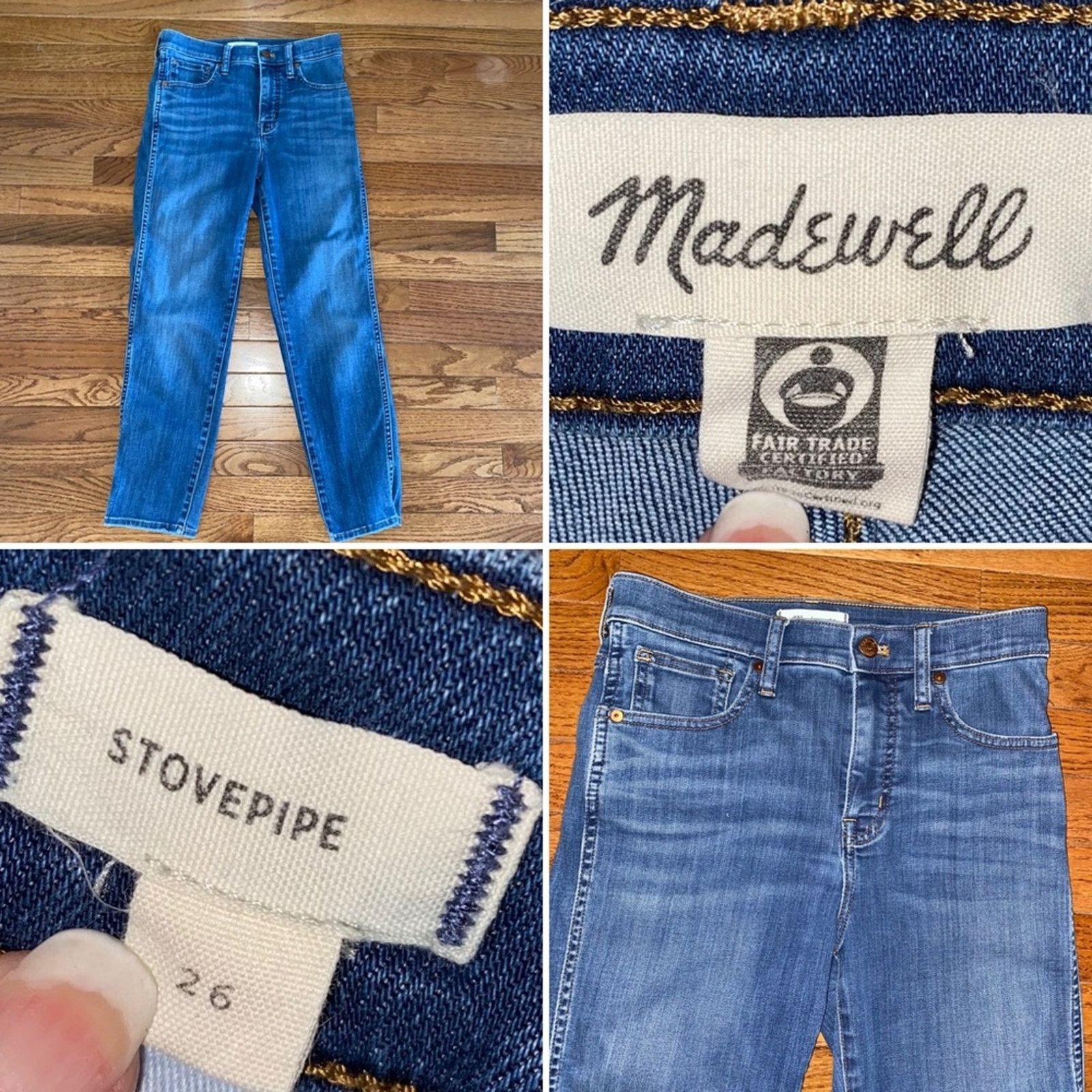 Madewell Madewell $138 Stovepipe Stretch High Rise Jeans 26”EUC Size 26" / US 2 / IT 38 - 1 Thumbnail