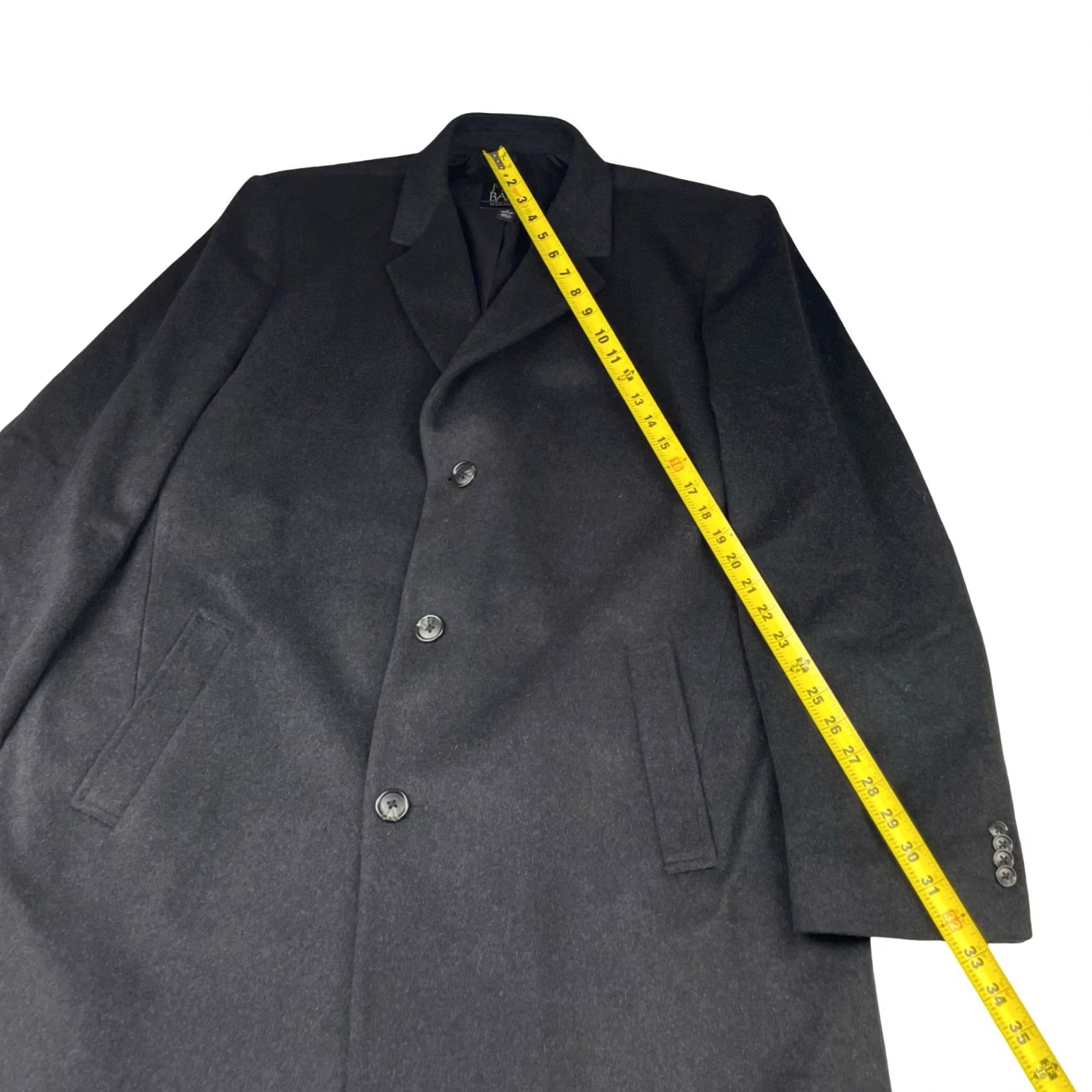 Jos. A. Bank Jos A Bank Men’s Wool Blend 3-Button Overcoat Gray 46R Size US S / EU 44-46 / 1 - 8 Thumbnail