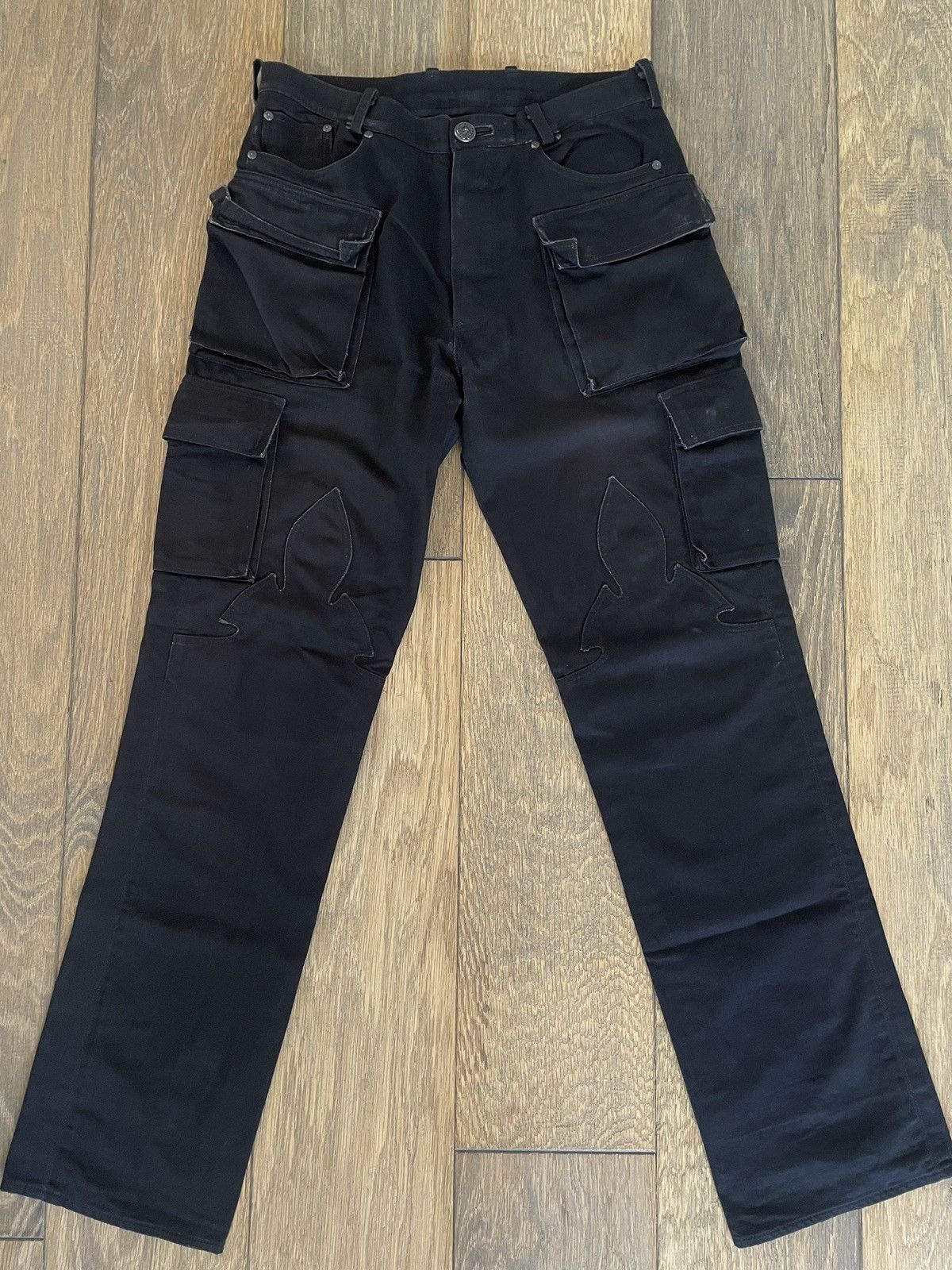 Chrome Hearts Chrome Hearts 9 Pocket Le Fleur Cargo Pants Size US 31 - 2 Thumbnail