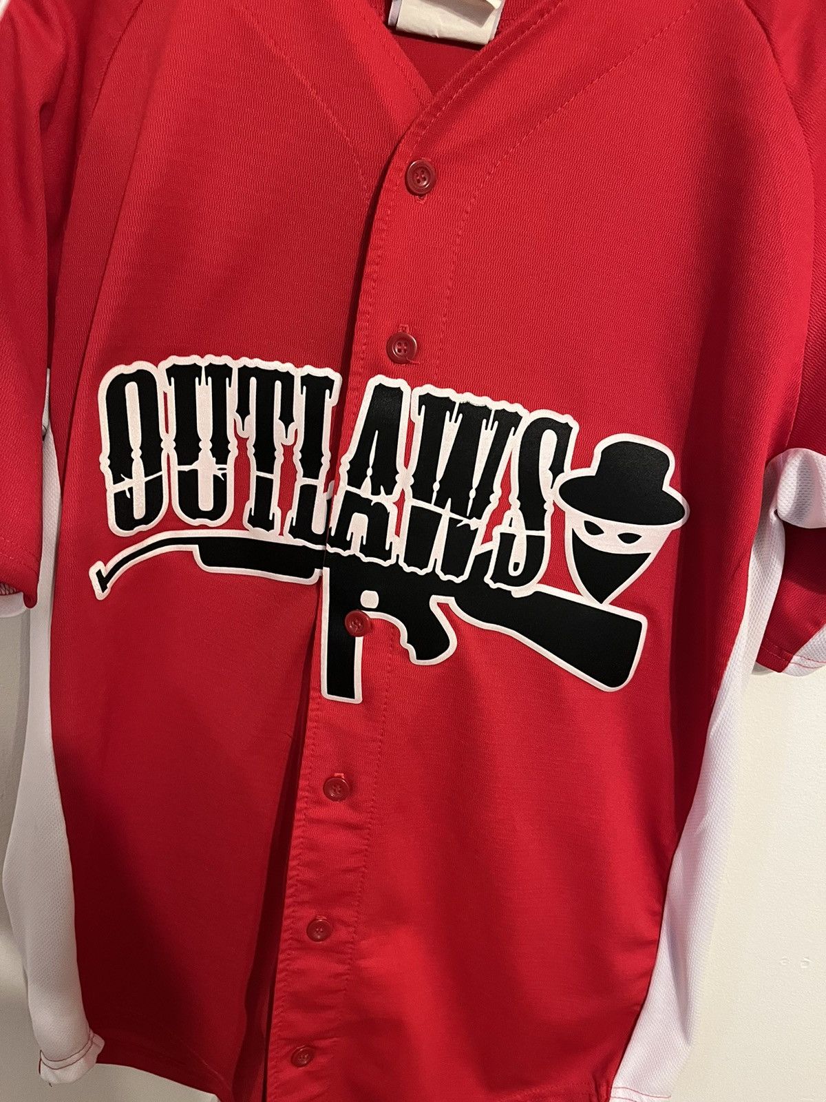Japanese Brand × MLB Vintage “Outlaw” Thompson Gun Jersey Rare Unique Size Large Size US L / EU 52-54 / 3 - 2 Thumbnail