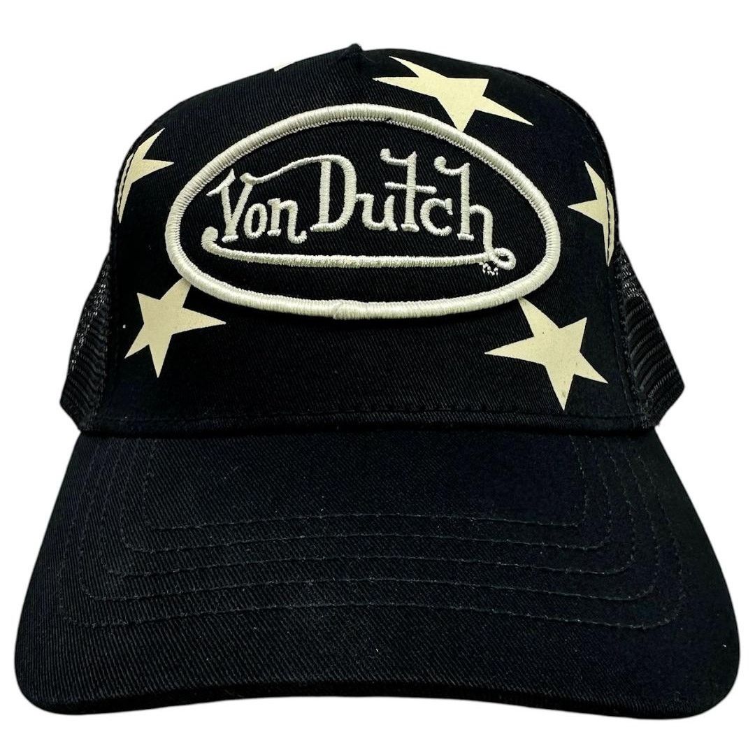 Von Dutch Von Dutch Trucker Hat Black and Cream Americana Snapback Size ONE SIZE - 2 Thumbnail