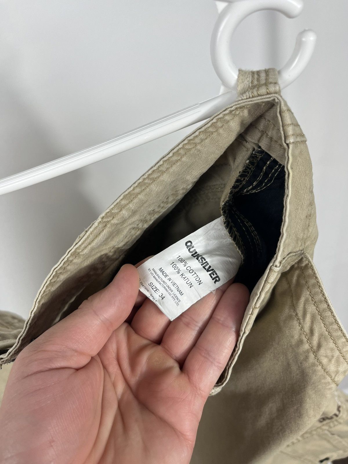 Quiksilver Quiksilver Beige Cargo Shorts Utility Style Size 34 Size US 34 / EU 50 - 9 Thumbnail