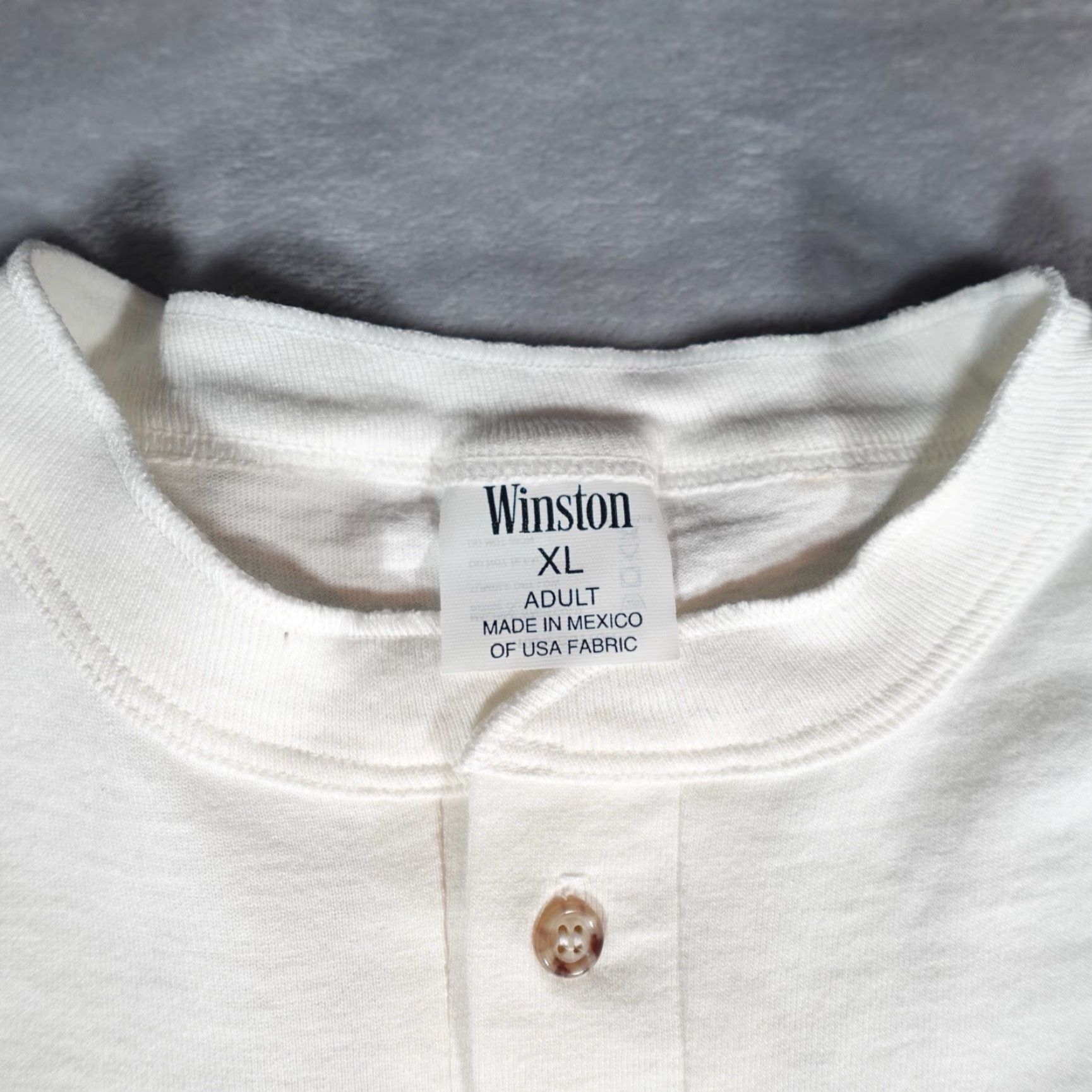 Vintage VINTAGE Winston Cigarettes Henley T Shirt Mens XL Slim Spring 90s Logo Graphic Print Size US XL / EU 56 / 4 - 6 Thumbnail